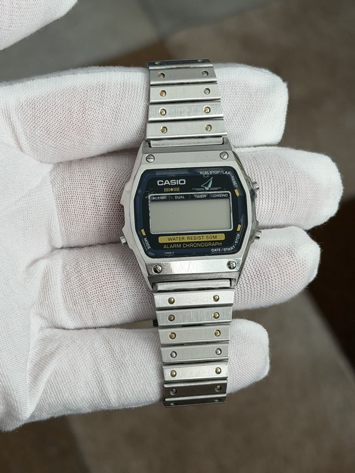Rare Vintage Casio Sailboat WS-70 Alarm Chronograph Digital Sports Watch JDM 80s - Image 1