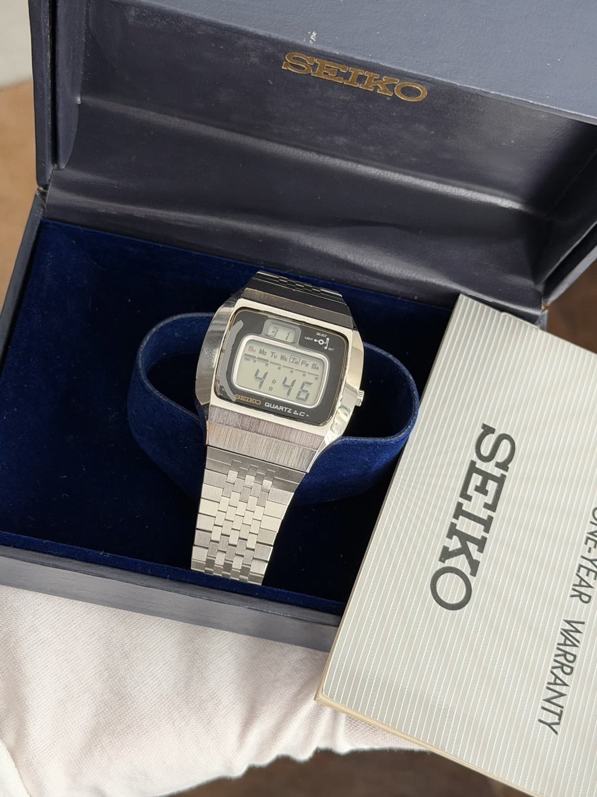 Rare Vintage Seiko Quartz LC 0114-0020 Men’s Digital Sports Watch JDM 1970s - Image 1
