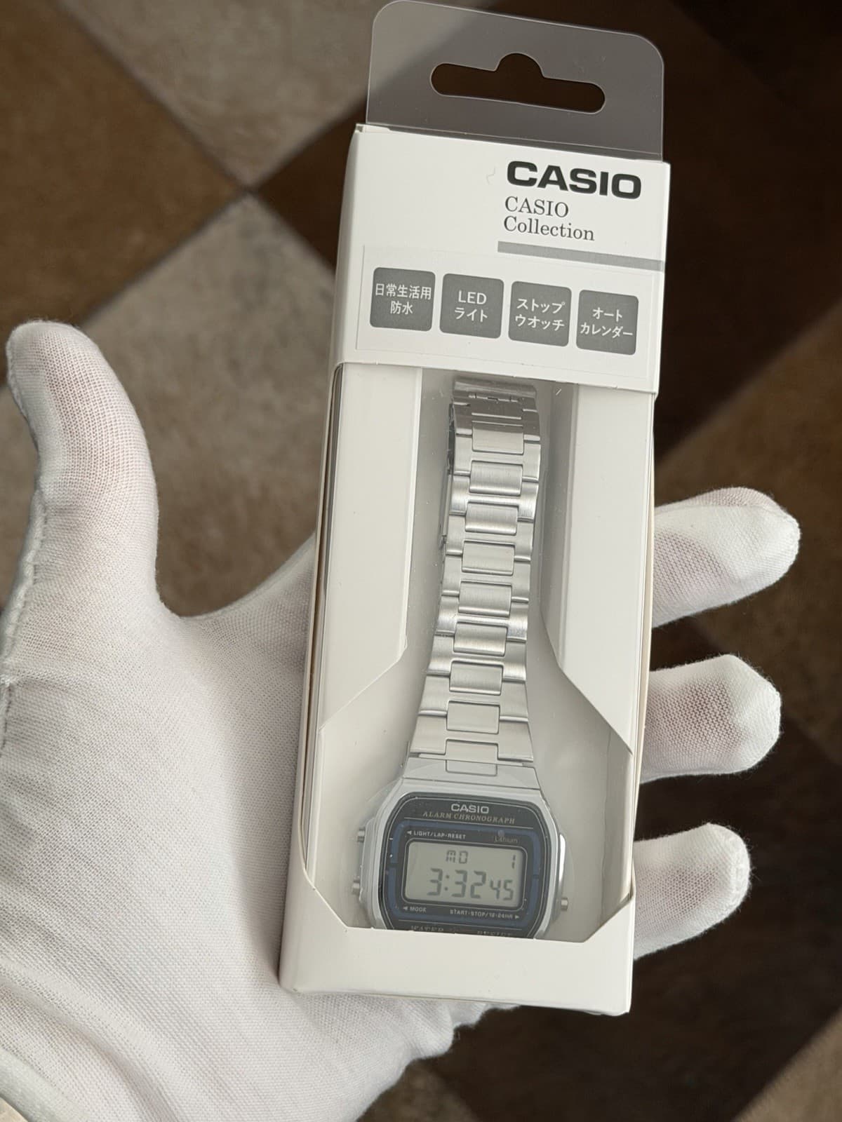 NOS Rare Vintage Casio A164W Digital Alarm Chronograph Sports Watch JDM 1990s - Image 1