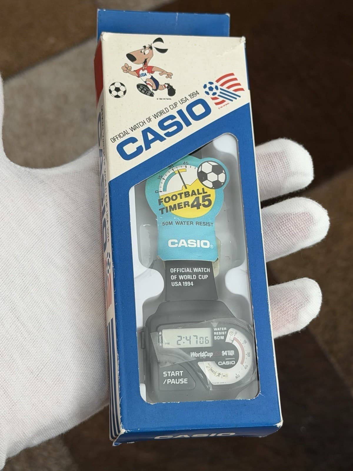 NOS Rare Vintage Casio Football Timer 1994 USA World Cup SWC-04 Digital Watch - Image 1