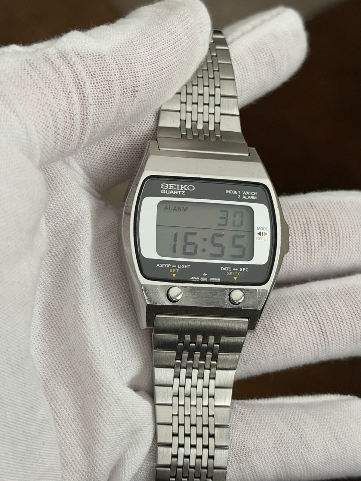 Rare Vintage Seiko Quartz A021-5000 Men’s Digital Sports Watch JDM 1970s - Image 1
