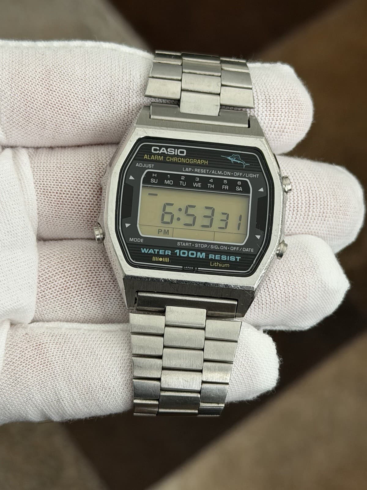 Rare Vintage Casio Marlin W-550 Men’s Digital Sports Watch JDM 1980s Module 81 - Image 1