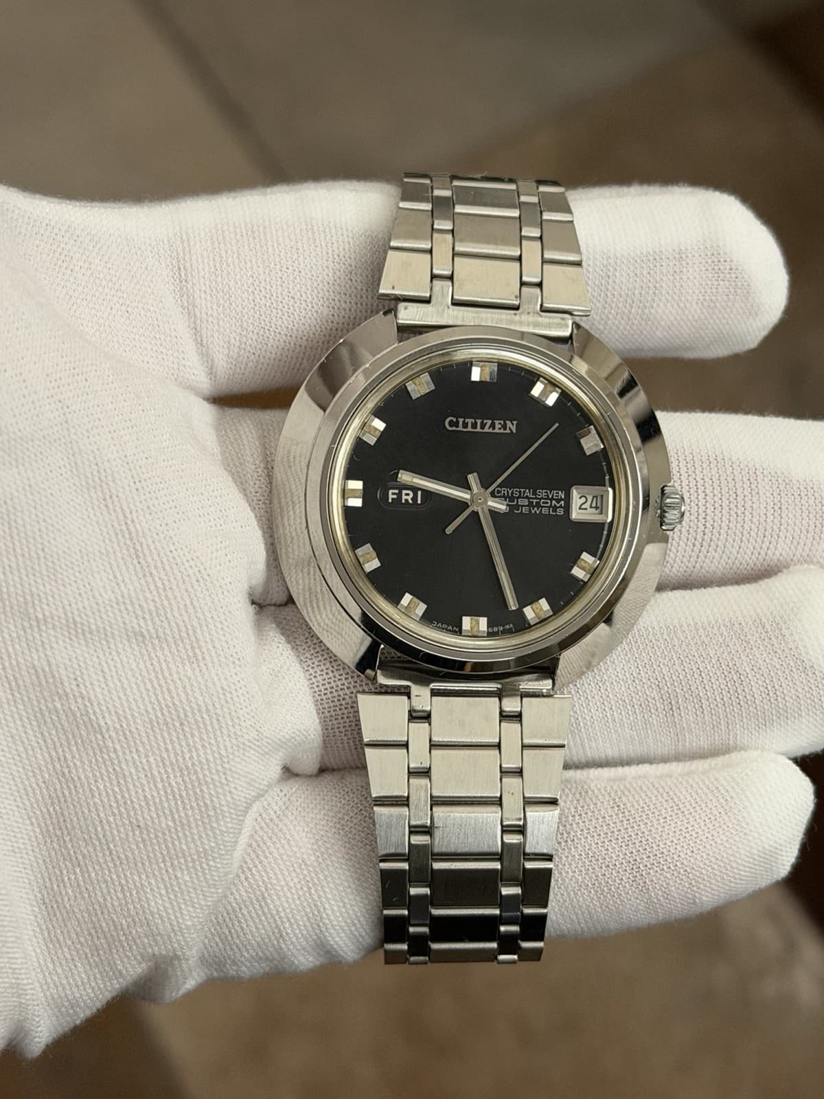 Rare Vintage Citizen Crystal Seven Custom 23J Automatic Men’s Watch JDM 1970s