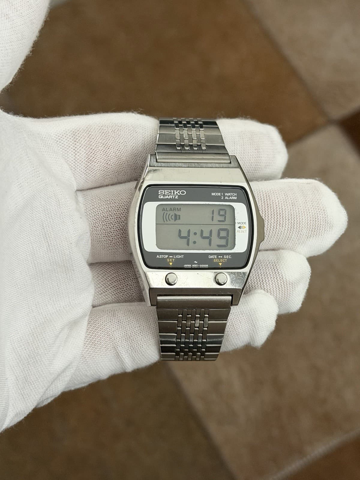 Rare Vintage Seiko Quartz A021-5000 Men’s Digital Sports Watch JDM 1970s - Image 1
