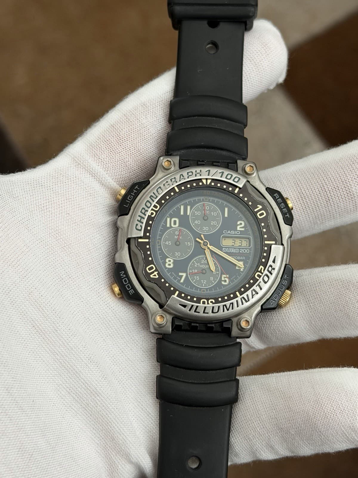 Rare Vintage Casio Duro 200 Illuminator DRO-212 Men’s Sports Watch JDM 1990s - Image 1