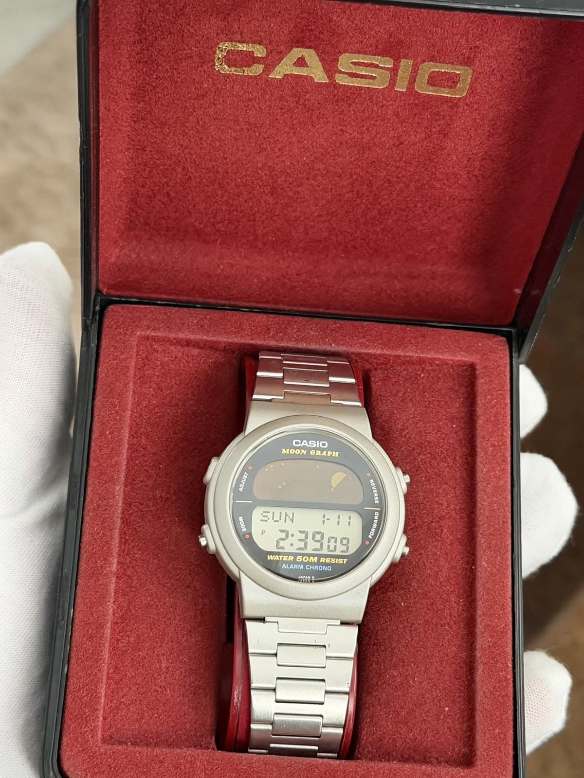 Rare Vintage Casio Moon Graph GMW-60 Men’s Digital Sports Watch JDM 1980s - Image 1