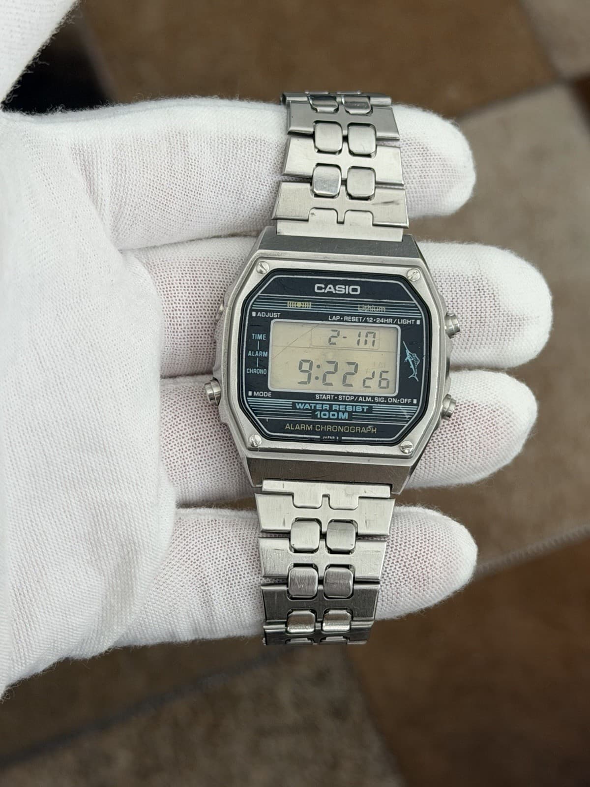 Rare Vintage Casio Marlin W-350 Men’s Digital Sports Watch JDM 1980s Module 152 - Image 1