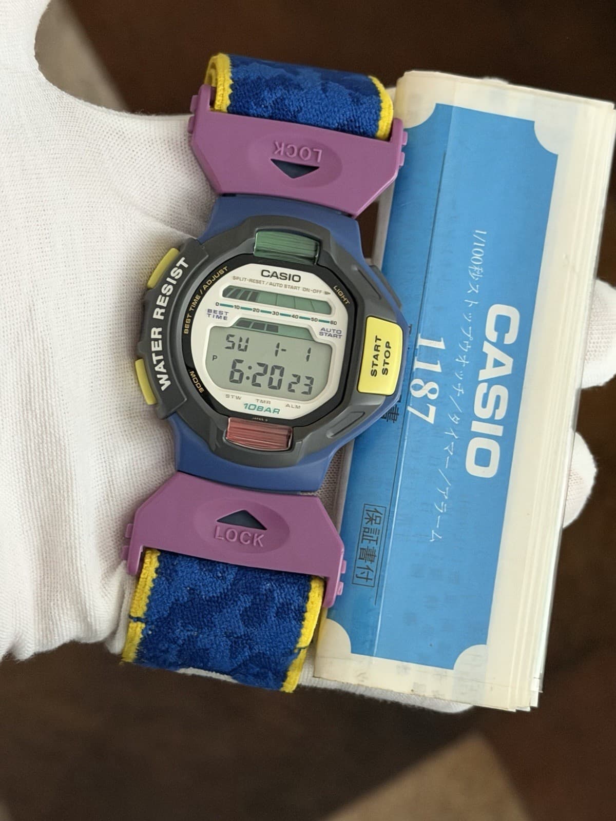 NOS Rare Vintage Casio SKX-1300 Twin LED Men’s Digital Ski Sports Watch JDM 80s - Image 1