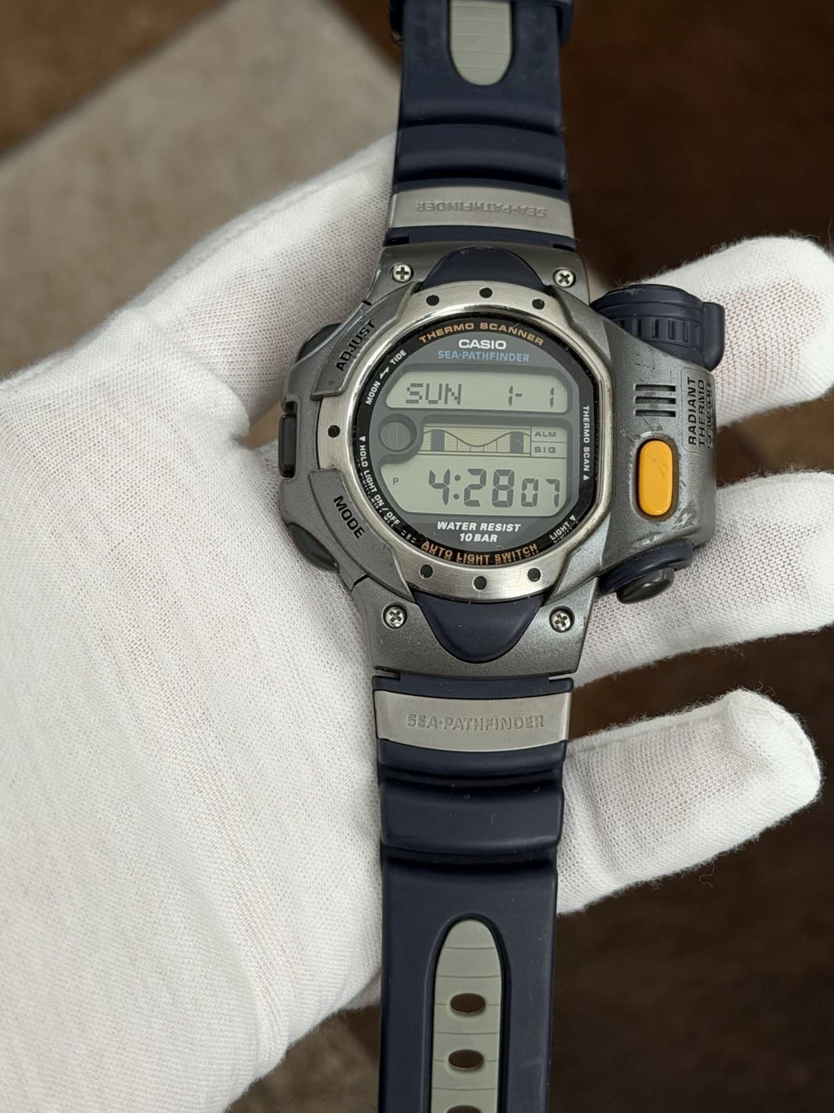 Rare Vintage Casio Sea-Pathfinder Thermo Scanner SPF-10 Men’s Digital Watch JDM