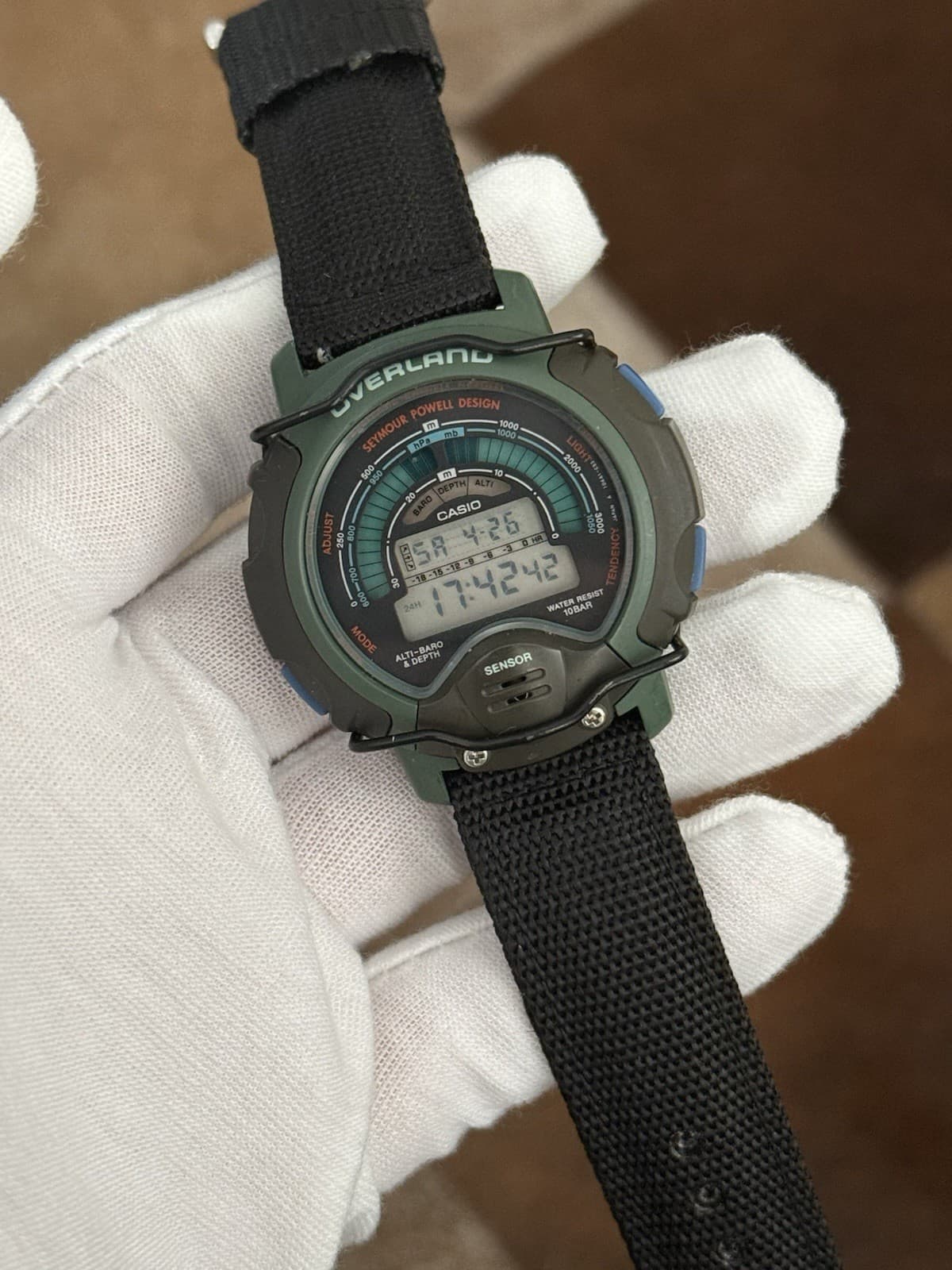 Vintage Casio Overland W-930 Richard Seymour Design Alti-Baro Men’s Sports Watch - Image 1
