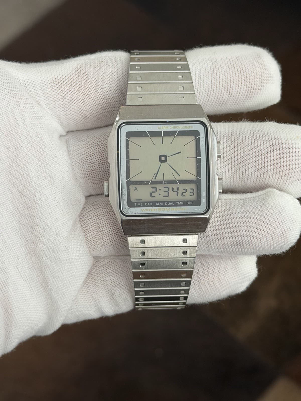 Rare Vintage Casio AE-90W Men’s Digital Alarm Chronograph Sports Watch JDM 80s - Image 1