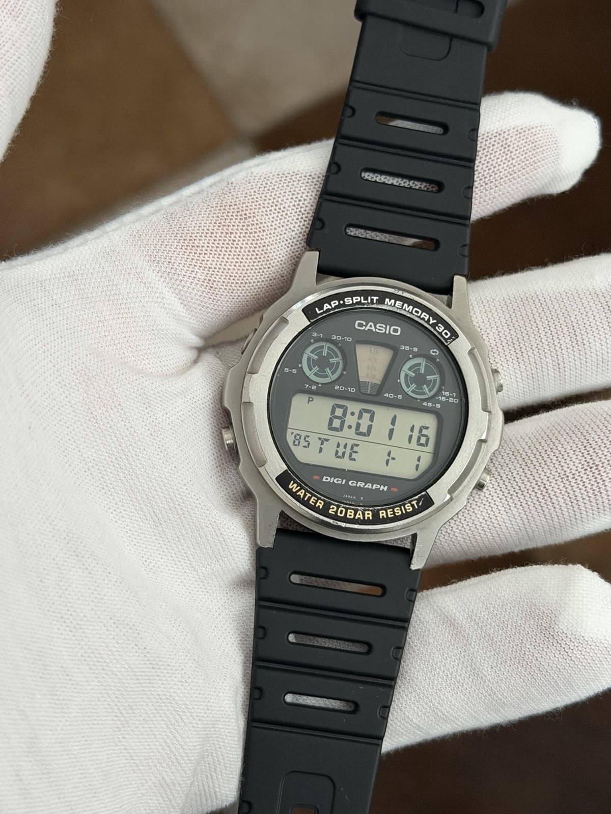 Vintage Casio Digi Graph DW-3100 Men’s Digital Sports Watch JDM 1980s - Image 1