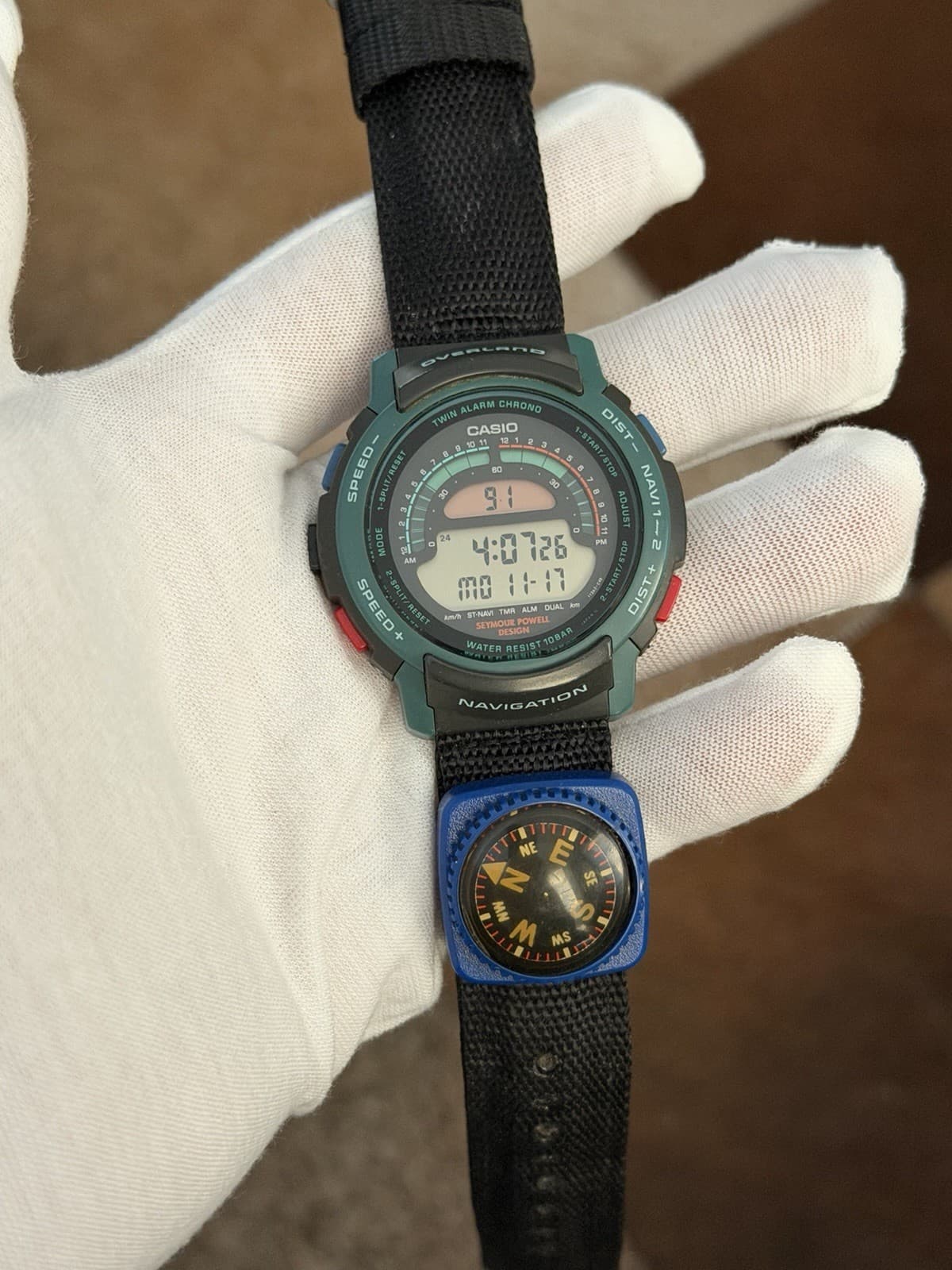 Rare Vintage Casio Overland W-900 Seymour Powell Design Men’s Sports Watch JDM - Image 1