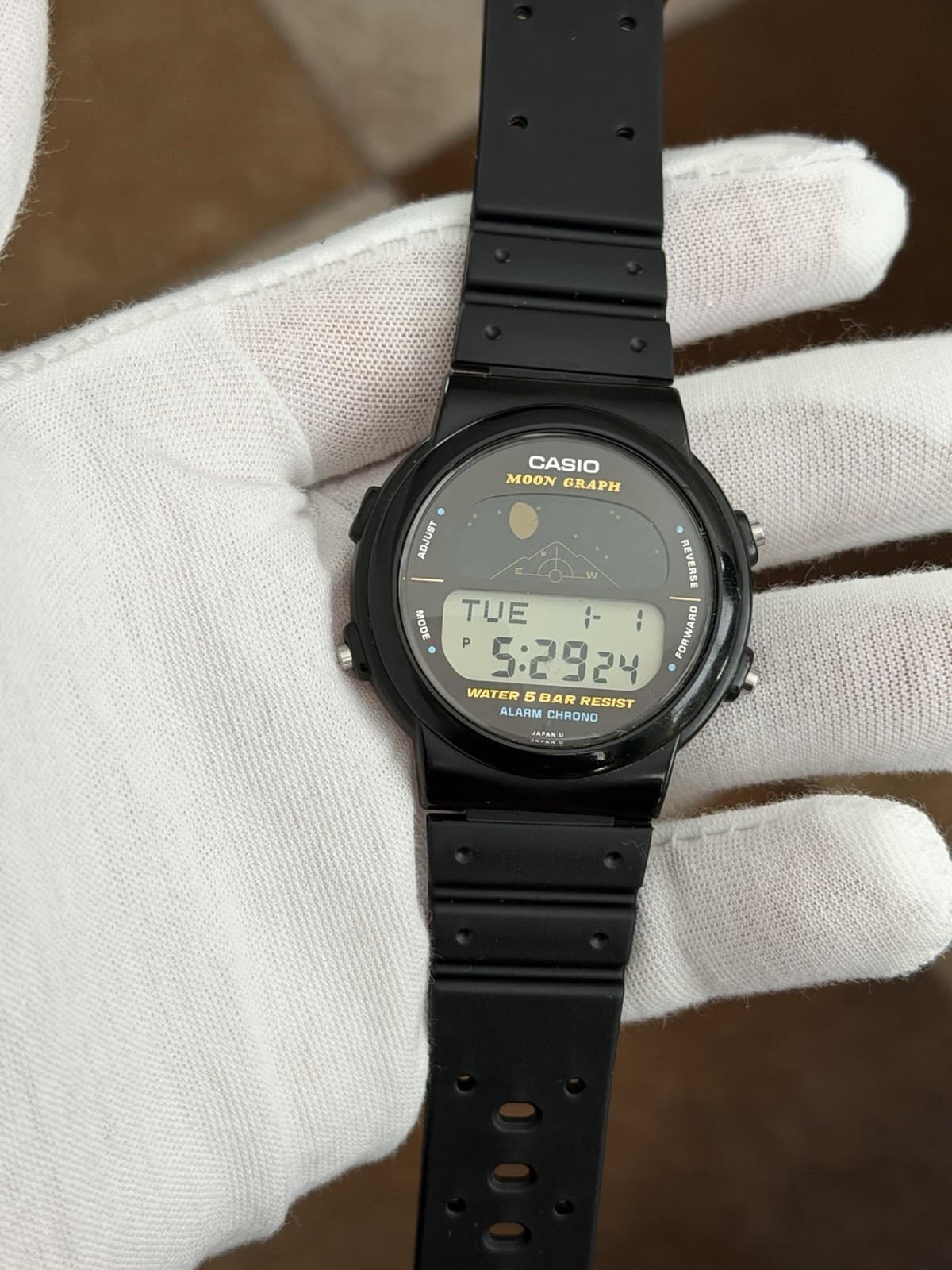 Rare Vintage Casio Moon Graph GMW-15 Men’s Digital Sports Watch JDM 1980s - Image 1