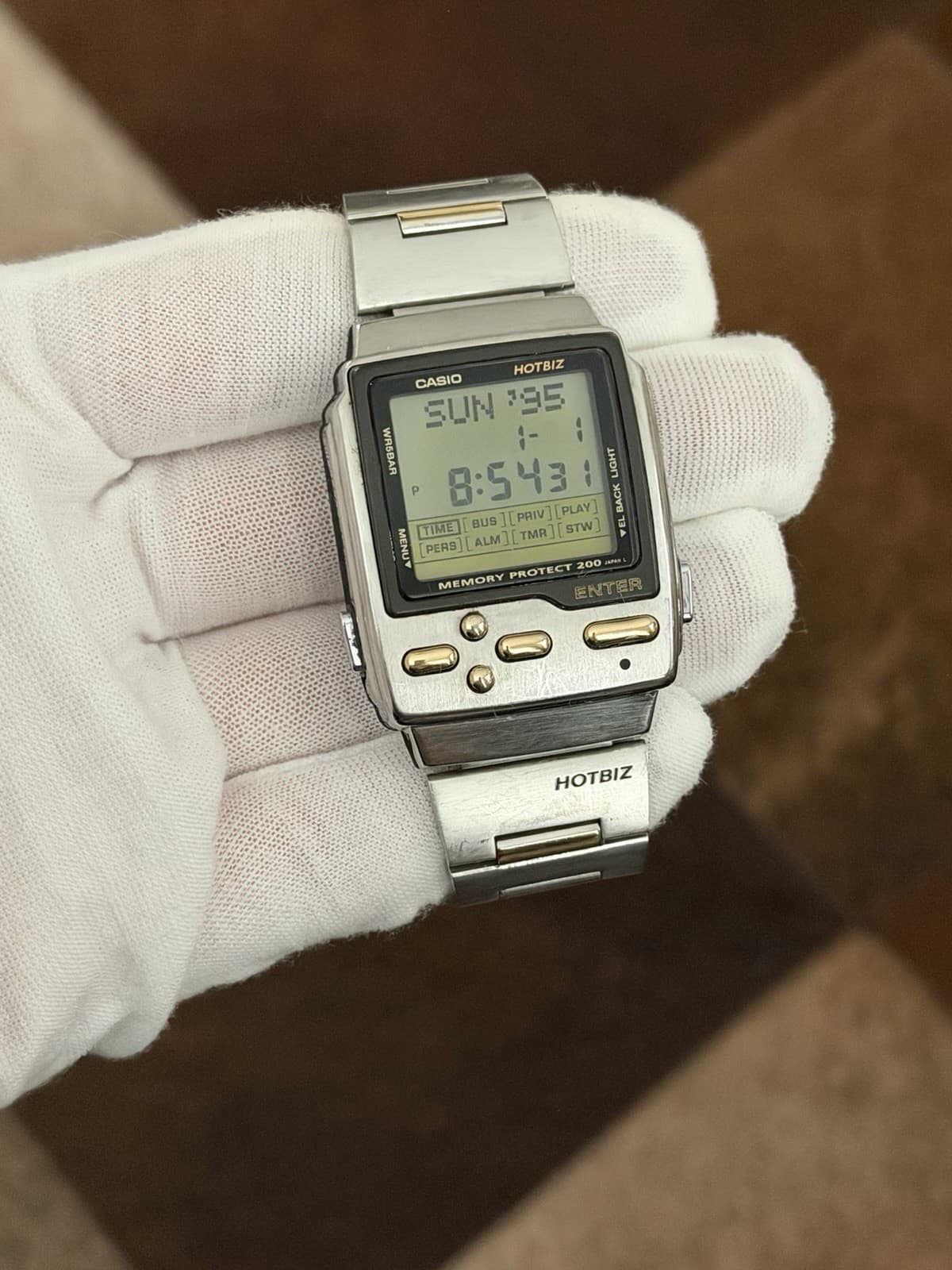 Rare Vintage Casio Hotbiz Memory Protect DB-2100 Men’s Digital Watch JDM 1990s - Image 1