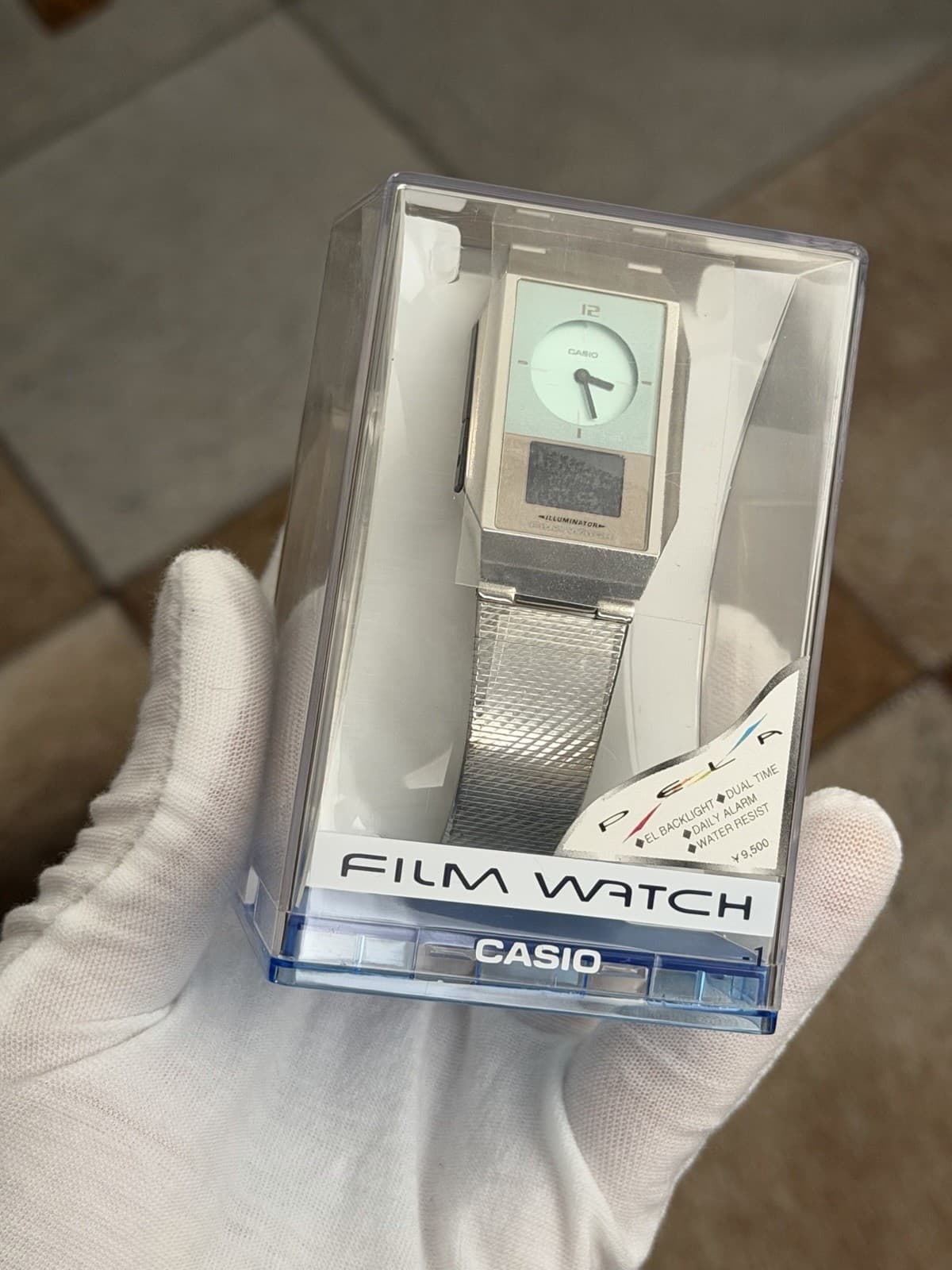 NOS Rare Vintage Casio FS-104 Pela Film Watch JDM 1990s Module 2337 - Image 1