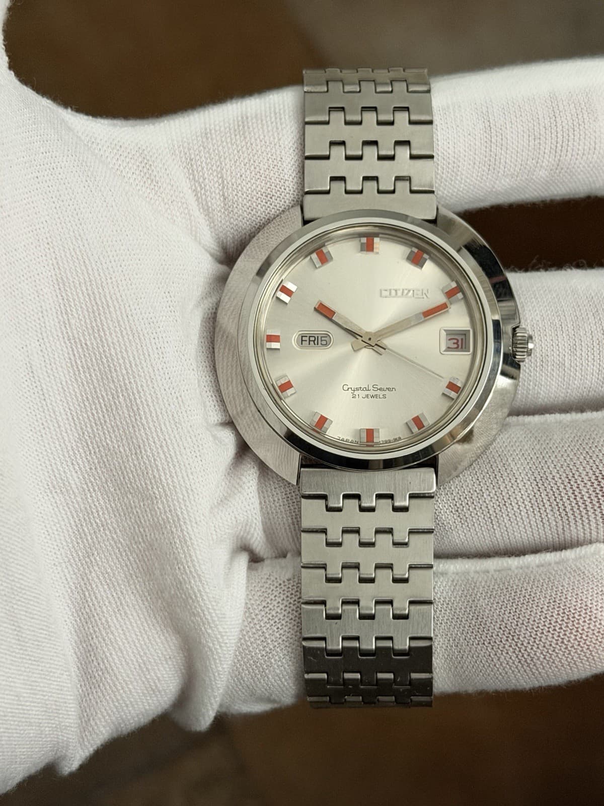 Rare Vintage Citizen Crystal Seven Classic 21J Automatic Men’s Watch JDM 1970s