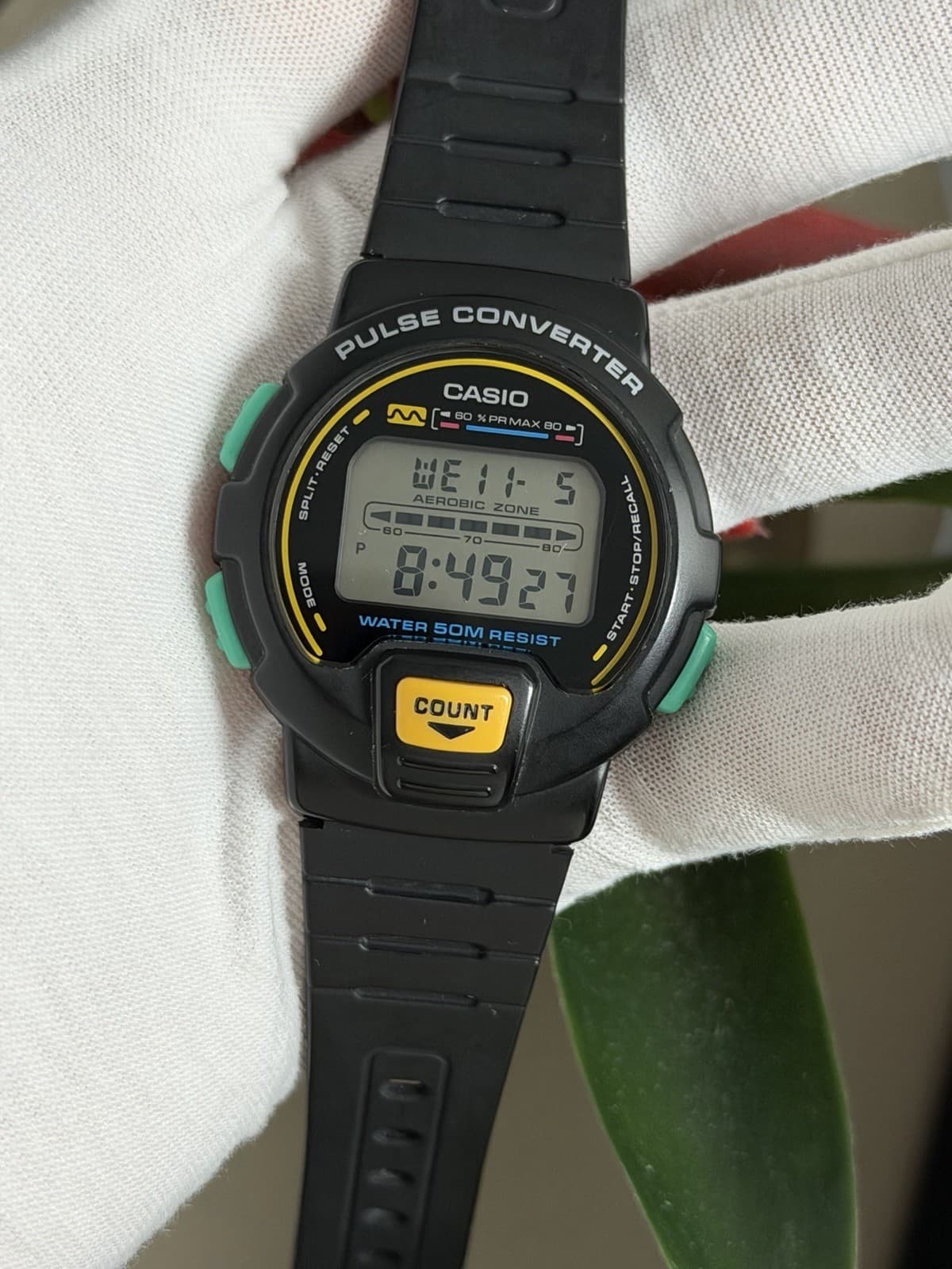 Rare Vintage Casio JP-10 Pulse Converter Men’s Digital Sports Watch JDM 1980s - Image 1