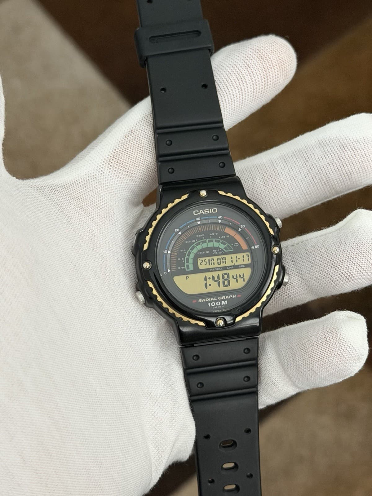 Rare Vintage Casio Radial Graph RGW-20 Men’s Digital Sports Watch JDM 1980s - Image 1