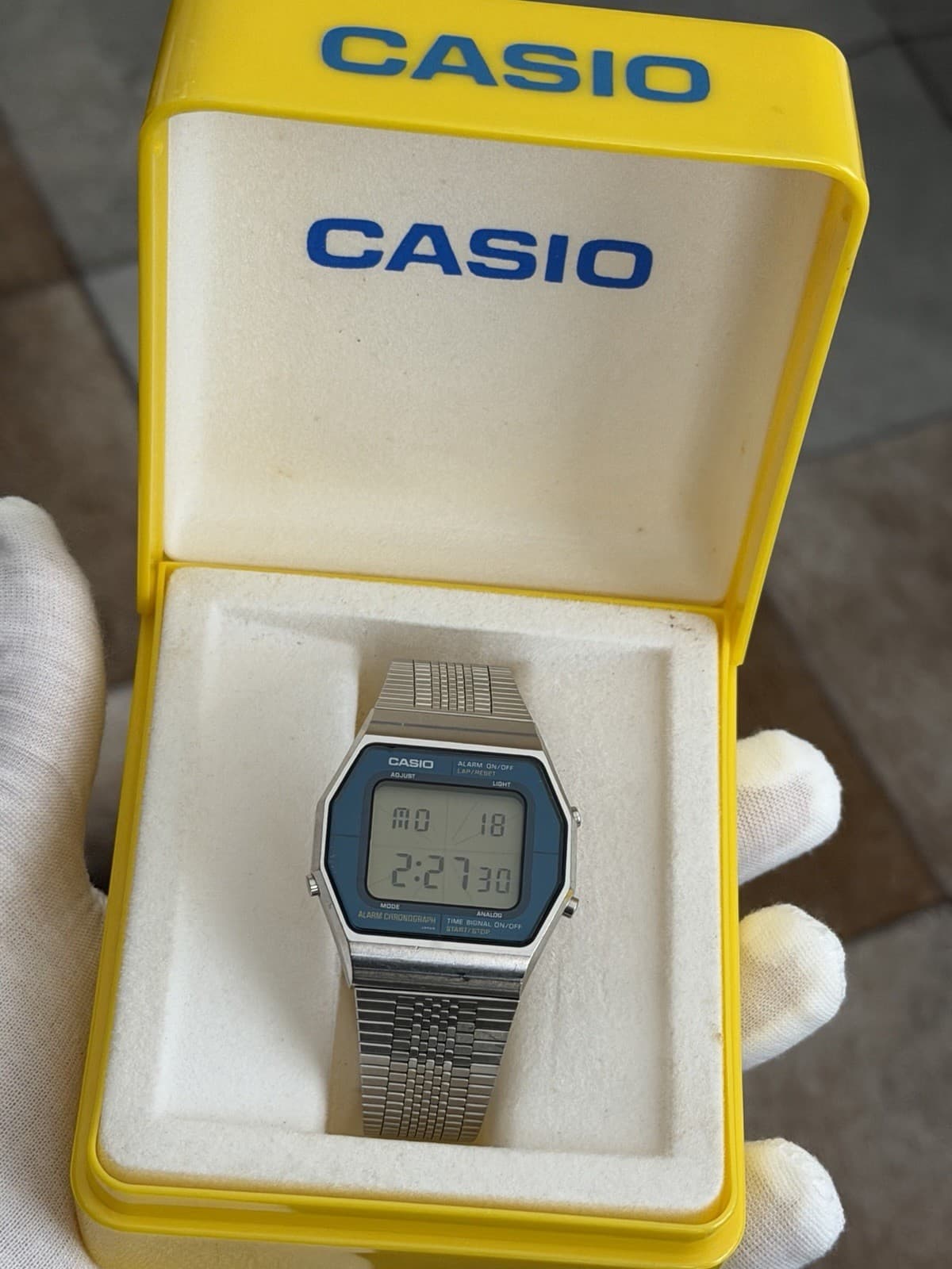Rare Vintage Casio A202 “Blue Thunder” Men’s Digital Sports Watch JDM 1980s - Image 1