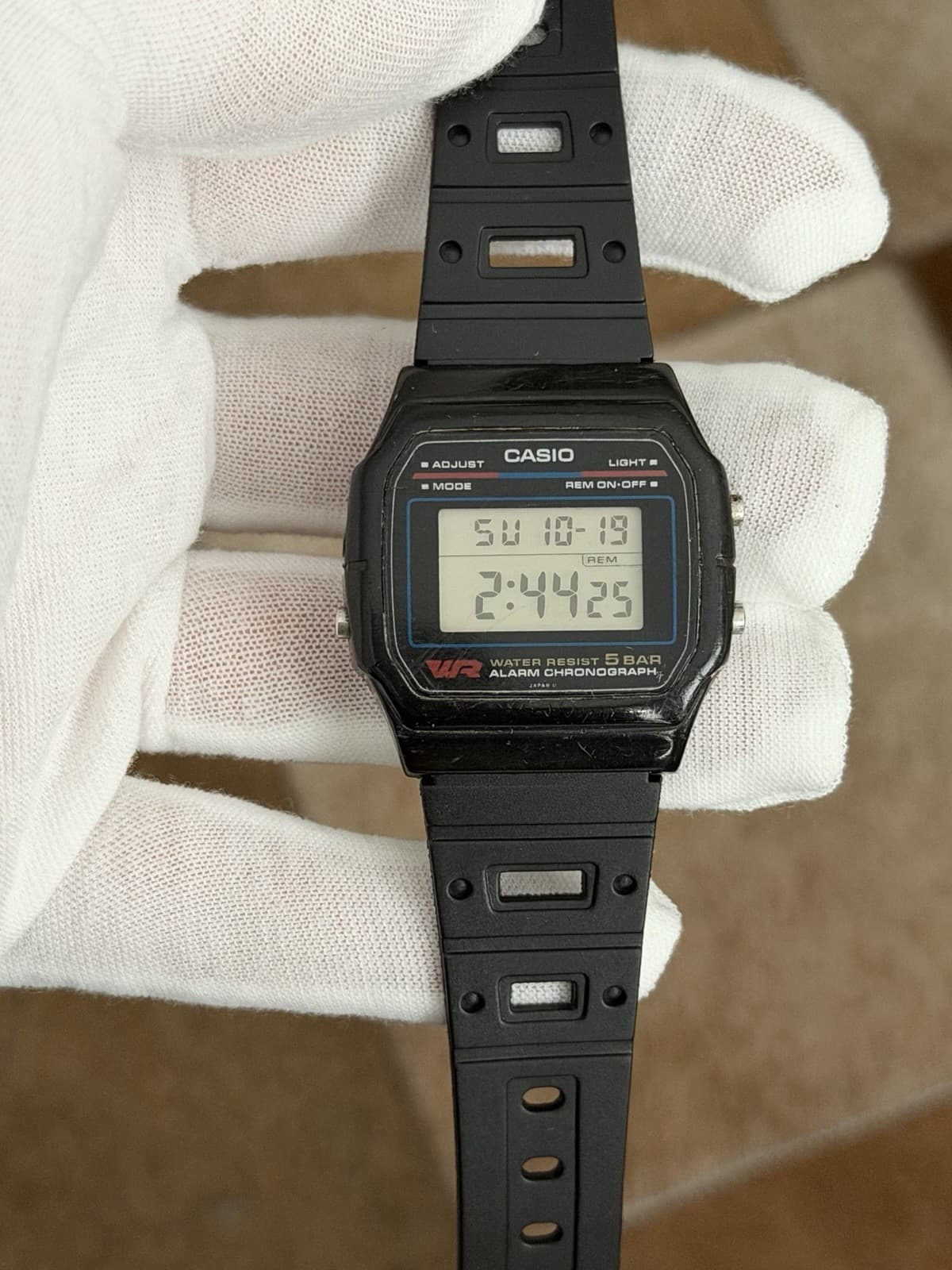 Rare Vintage Casio W-47 Men’s Digital Sports Watch Module 549 JDM 1980s - Image 1