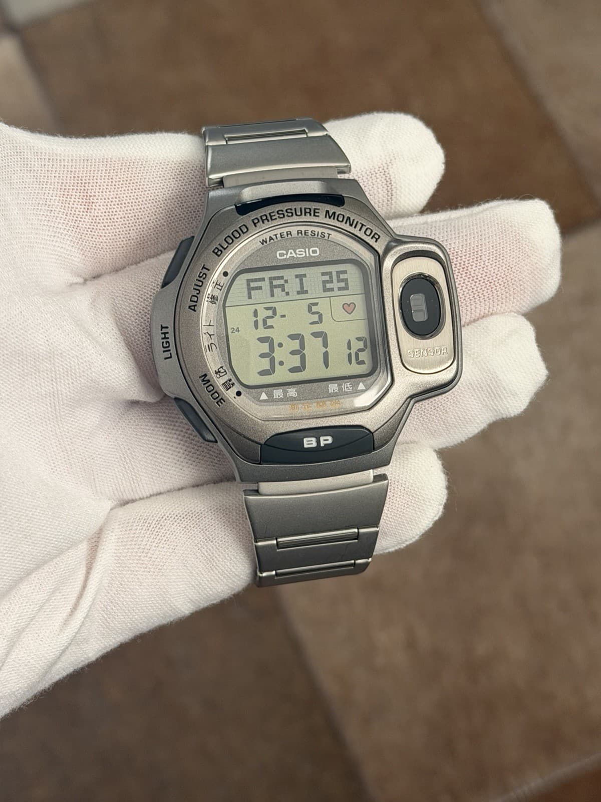 Rare Vintage Casio BP-1B Blood Pressure Monitor Men’s Digital Sports Watch JDM - Image 1