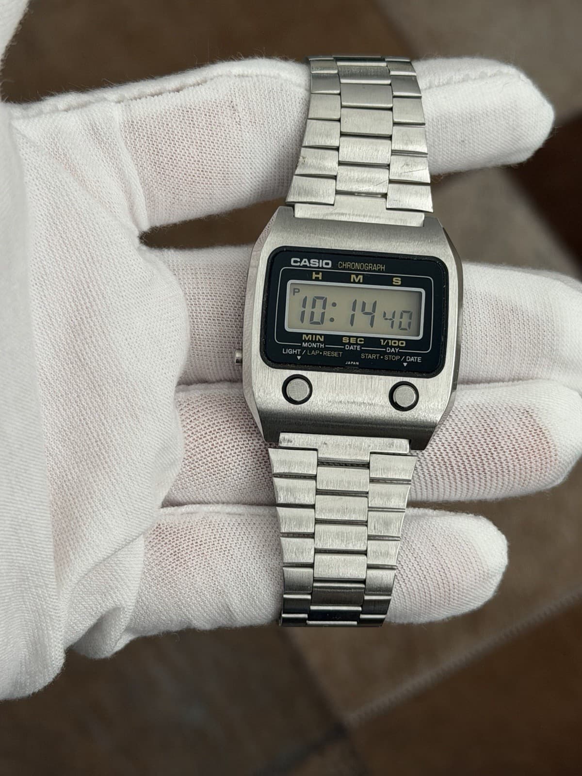 Rare Vintage Casio 55QS-24 Men’s Digital Chronograph Sports Watch JDM 1970s - Image 1