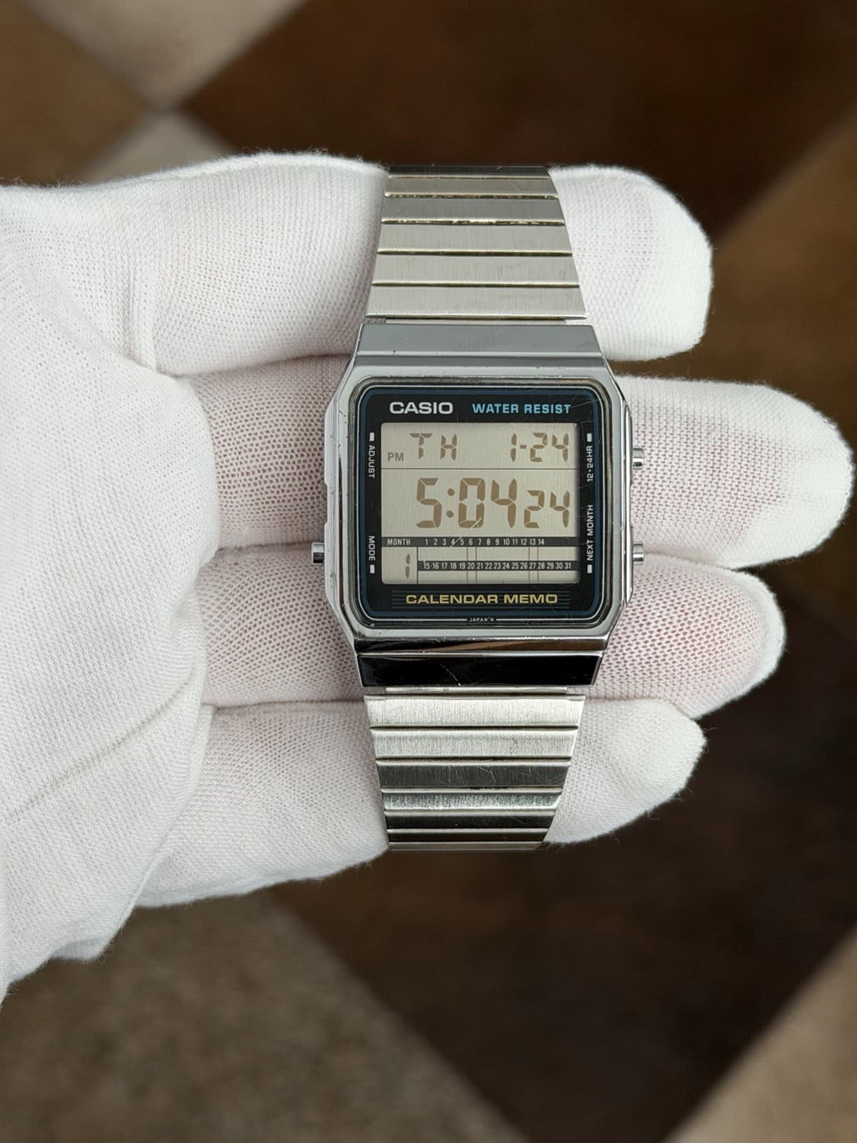 Rare Vintage Casio Calendar Memo A280 Men’s Digital Watch Module 551 JDM 1980s - Image 1