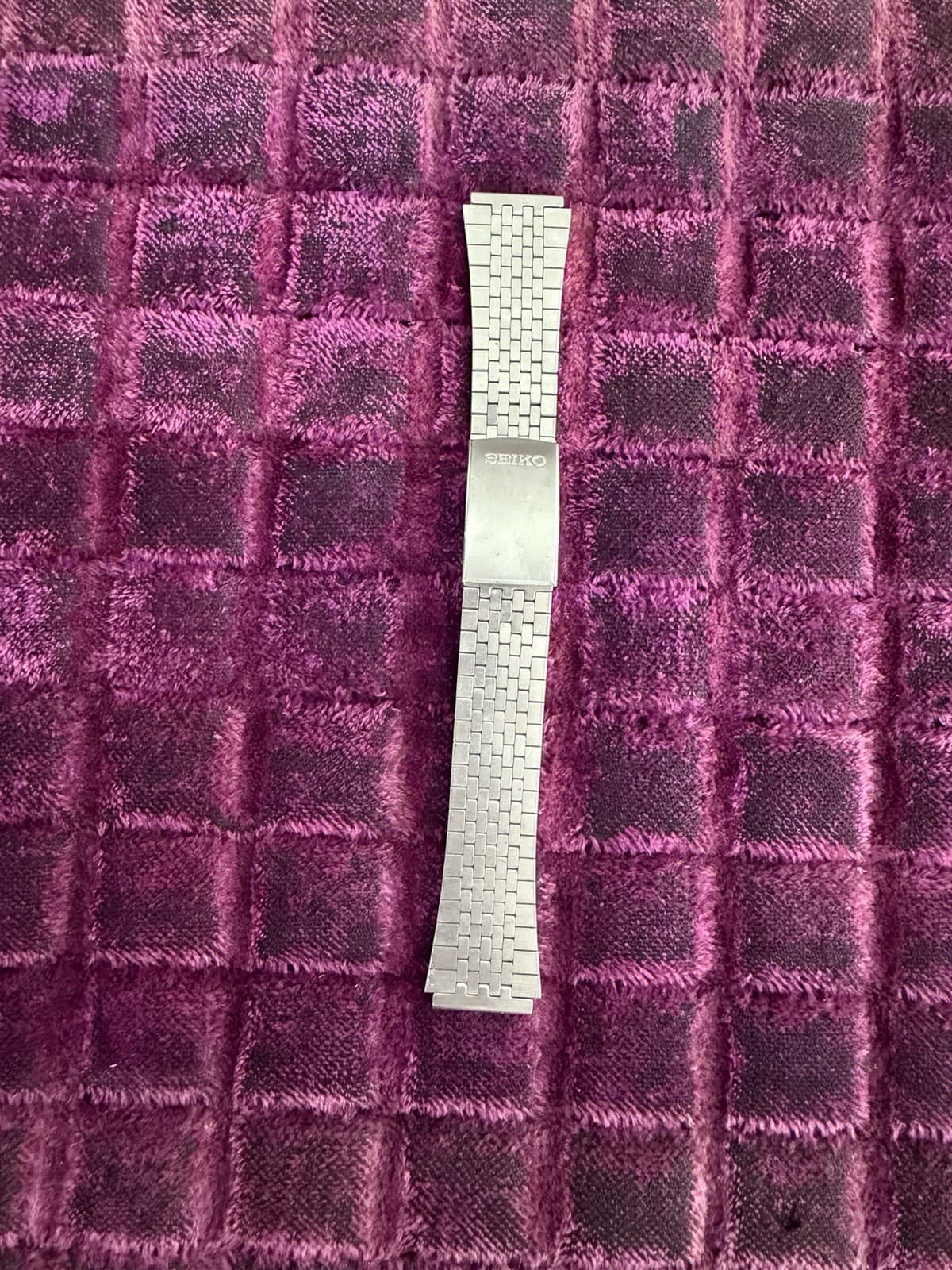 Vintage Seiko Stainless Steel Watch Band Bracelet AA03B 18mm JDM 1970s - Image 1