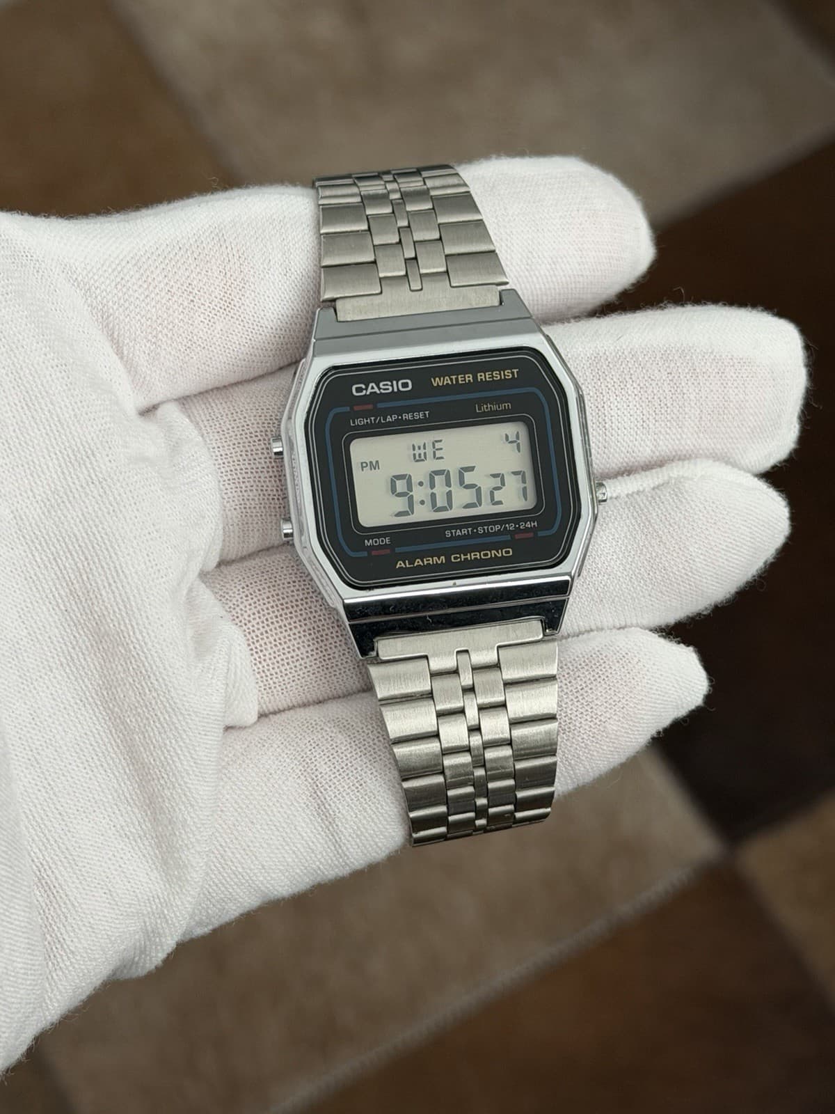 Rare Vintage Casio A155W Men’s Digital Sports Watch Module 593 JDM 1980s - Image 1