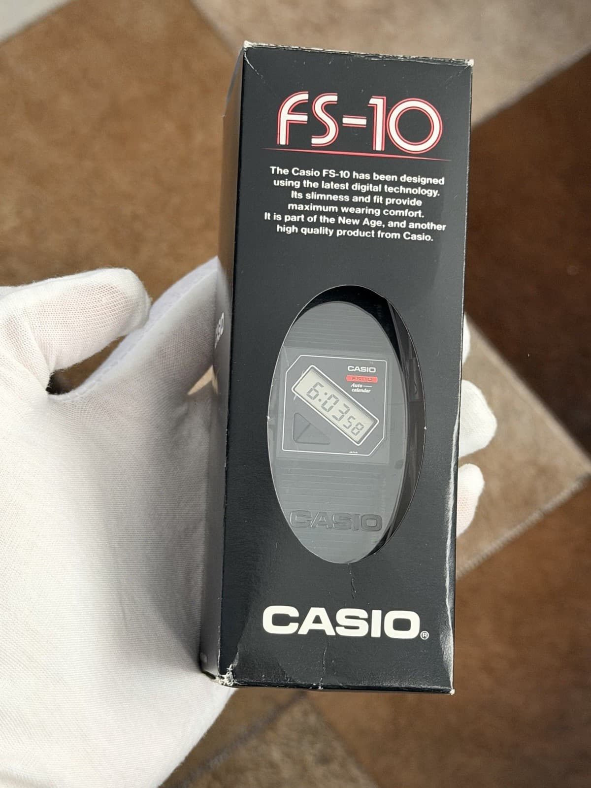 NOS Rare Vintage Casio FS-10 Men’s Digital Sports Film Watch Module 465 JDM 80s - Image 1