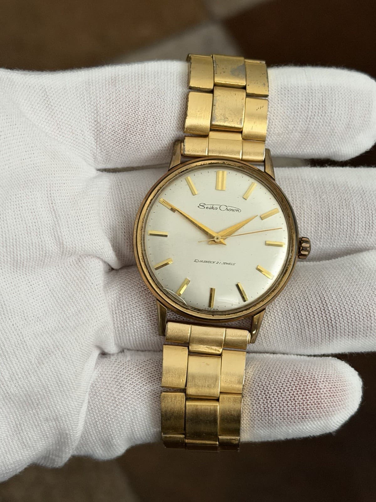 Rare Vintage Seiko Crown J14071E Men’s Classic 21J Manual Dress Watch JDM 1960s