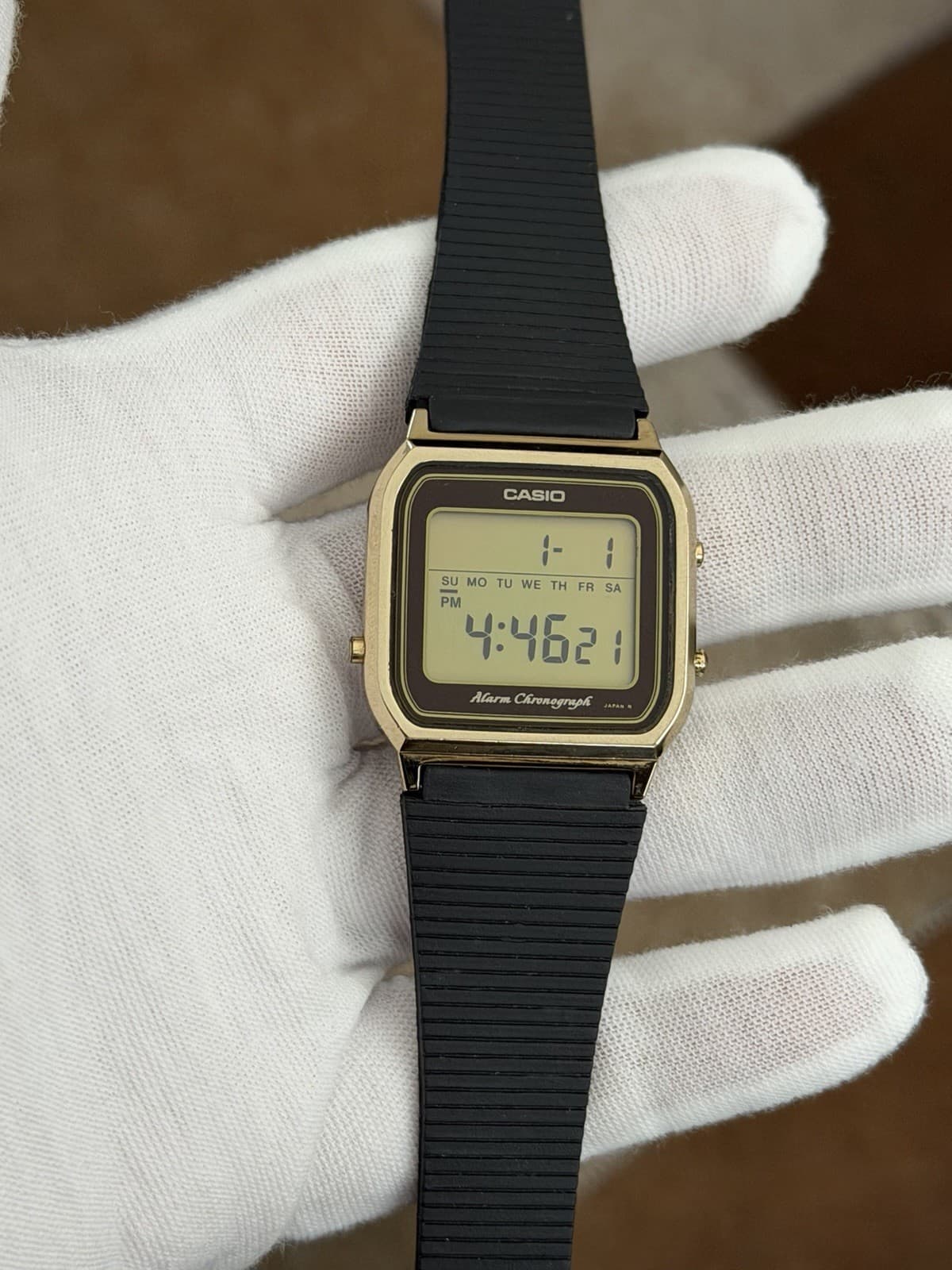 Rare Vintage Casio SA-70G Alarm Chronograph Men’s Digital Sports Watch JDM 1980s - Image 1