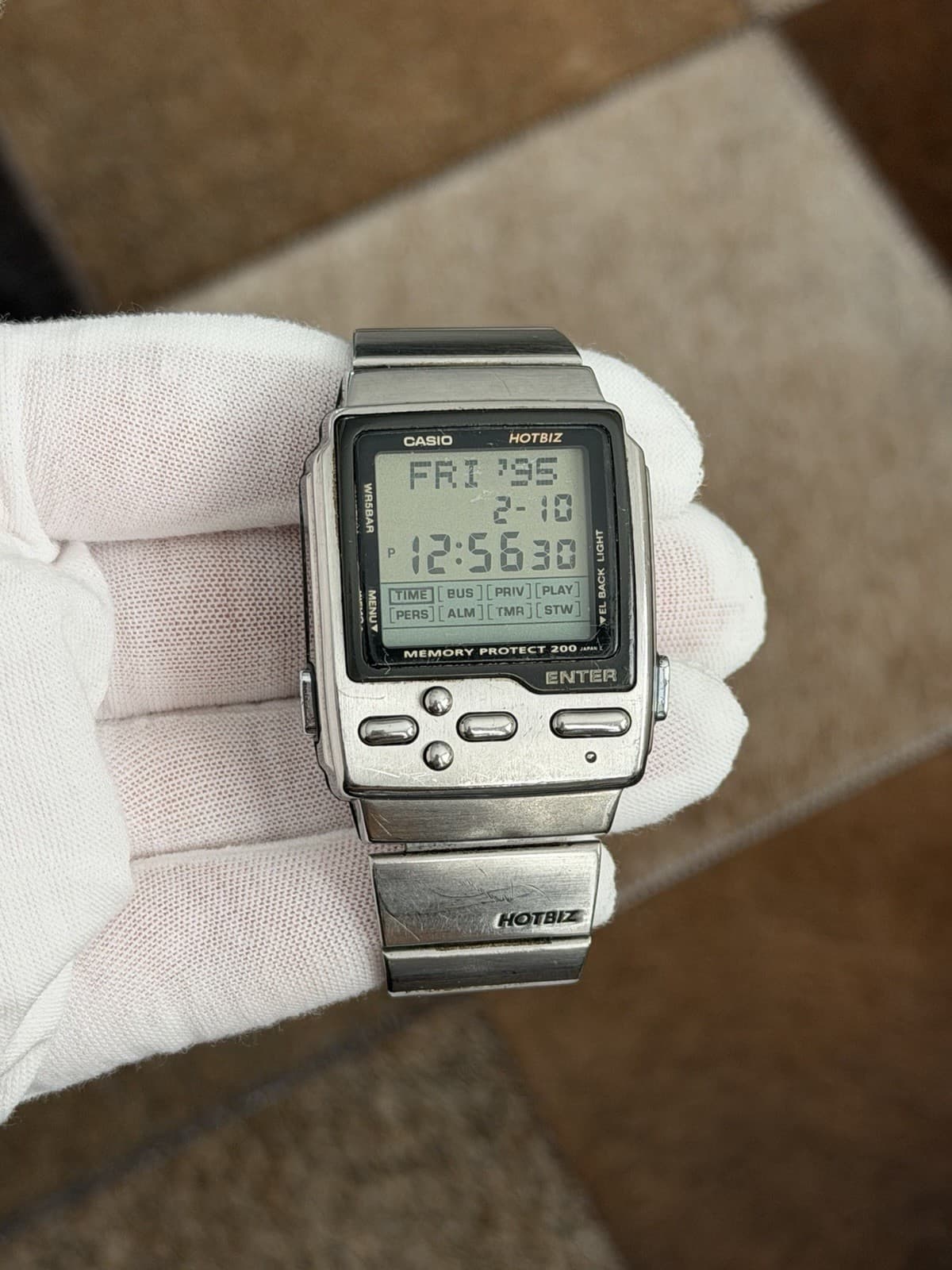 Rare Vintage Casio Hotbiz Memory Protect DB-2000 Men’s Digital Watch JDM 1990s - Image 1