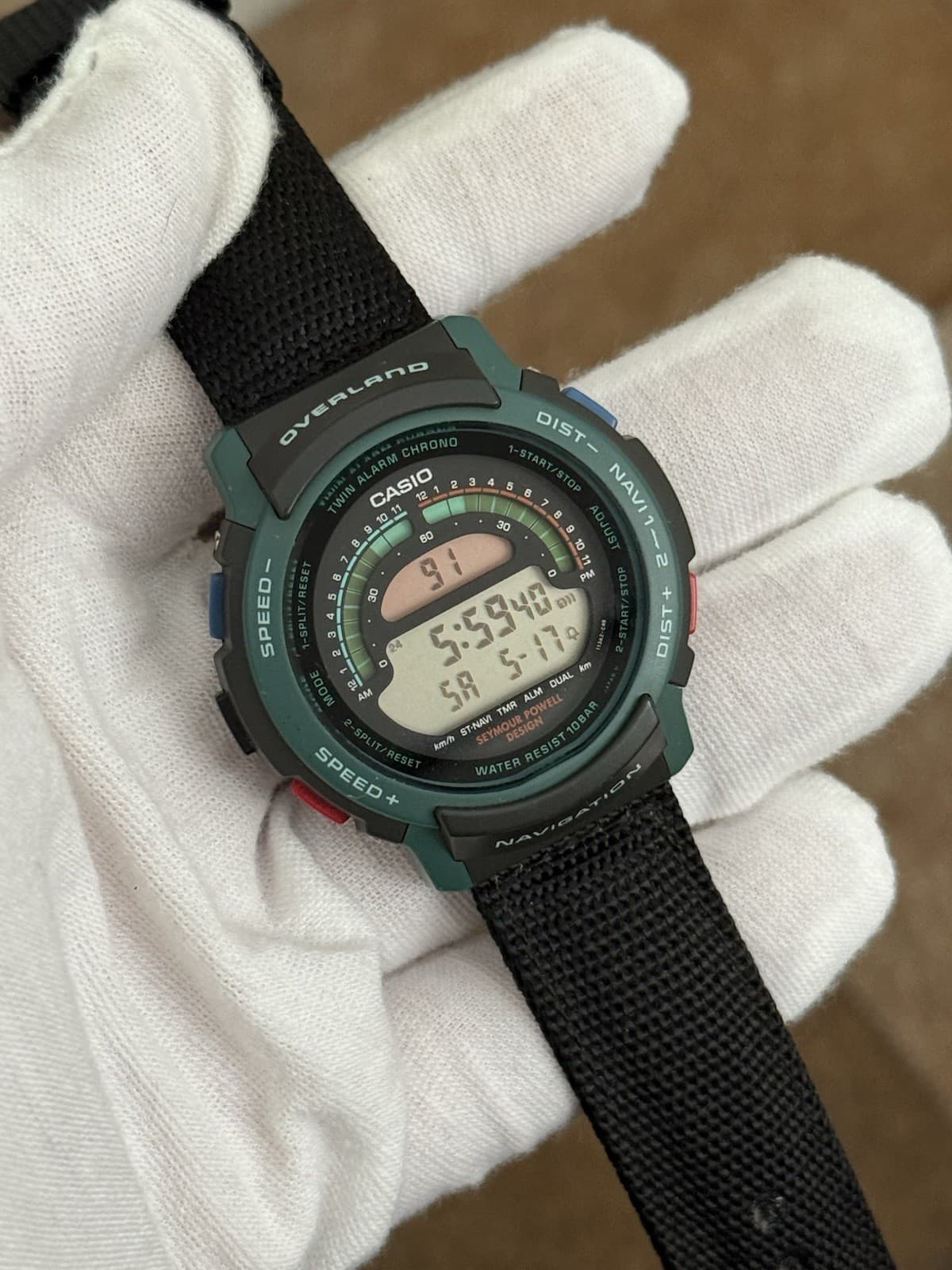 Rare Vintage Casio Overland W-900 Seymour Powell Design Men’s Sports Watch JDM - Image 1