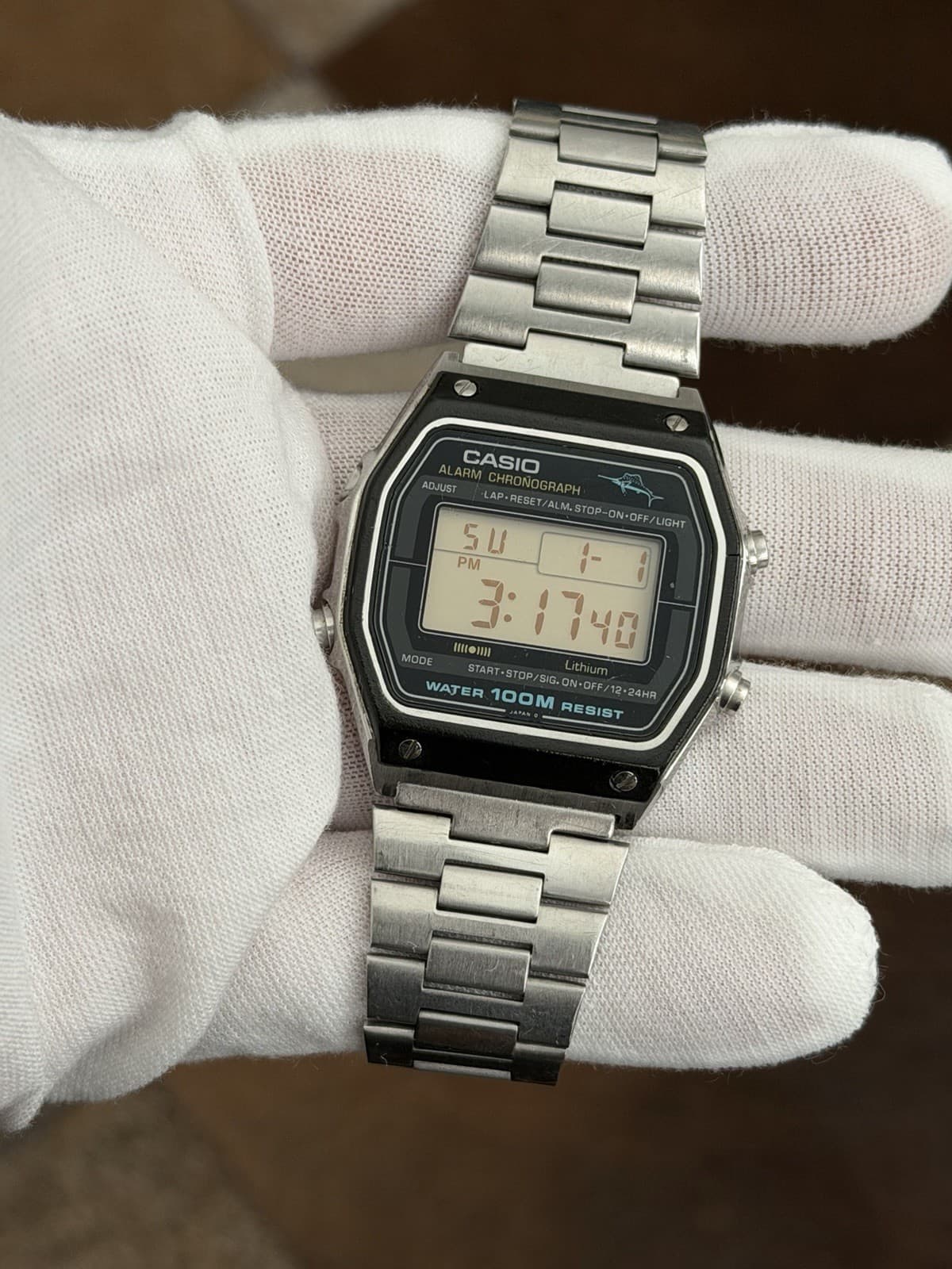 Rare Vintage Casio Marlin W-450 Men’s Digital Sports Watch JDM 1980s Module 248 - Image 1