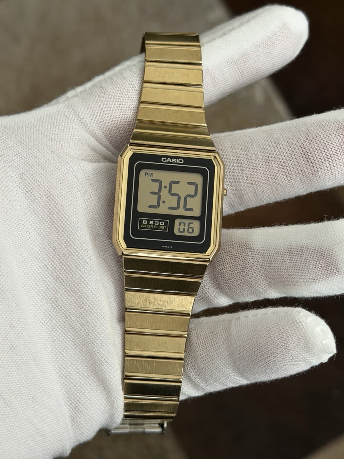Rare Vintage Casio B630G Men’s Digital LCD Sports Watch Module 632 JDM 1980s - Image 1