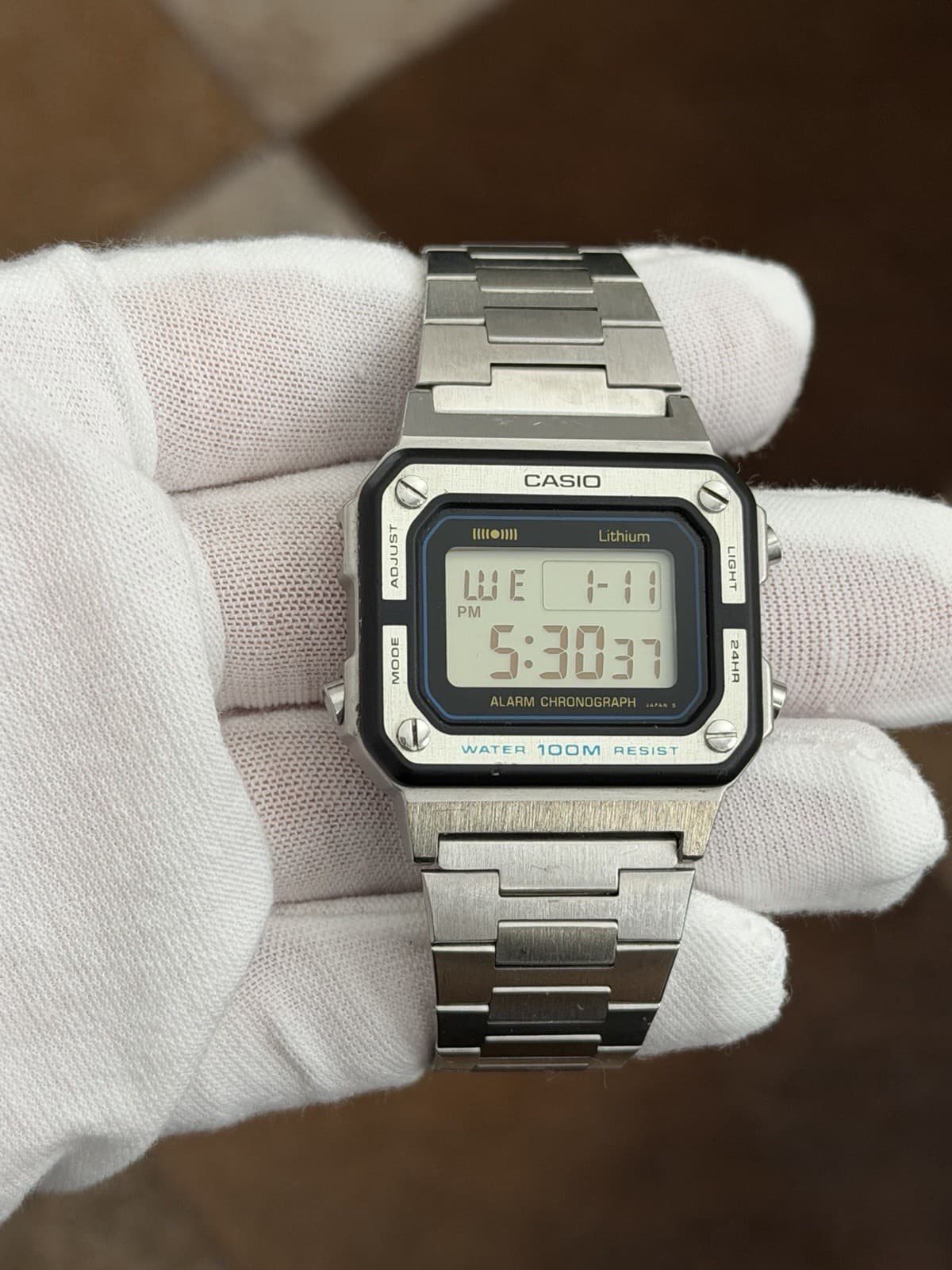 Rare Vintage Casio W-770 Men’s AlarmChronograph Digital Sports Watch JDM 1980s - Image 1