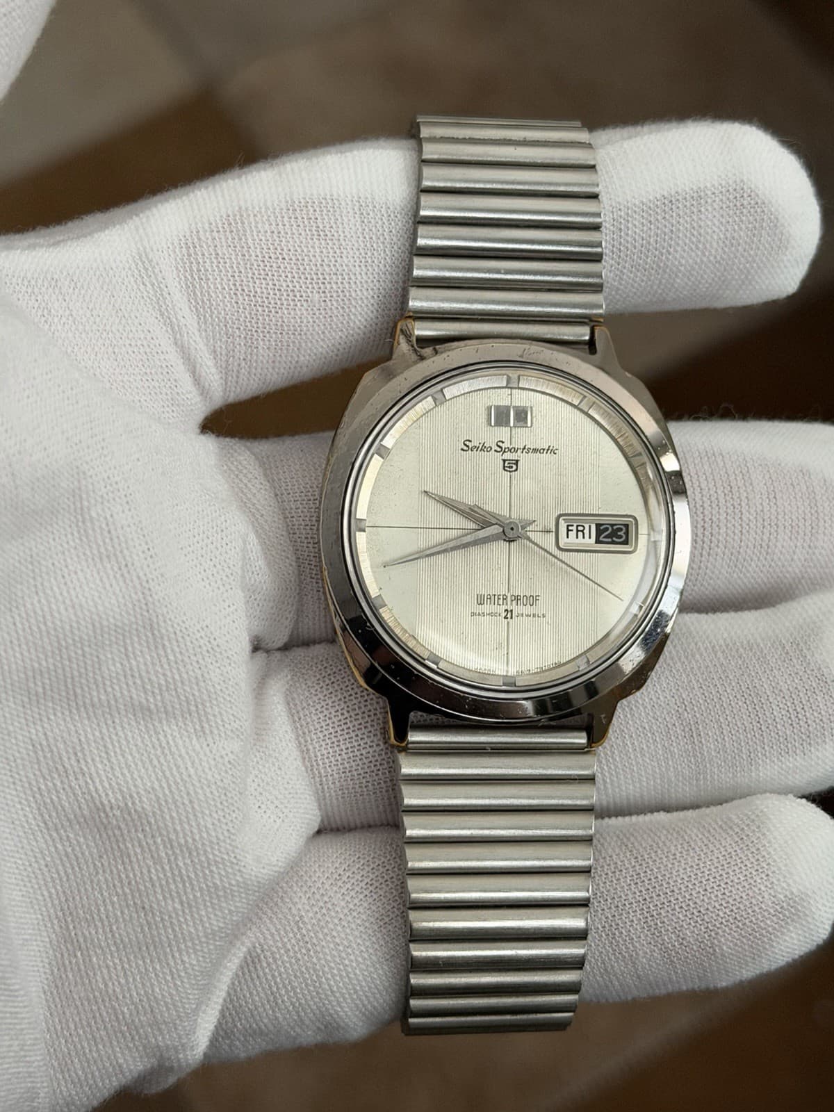 Rare Vintage Seiko 5 Sportsmatic 6619-7990 Men’s 21J Dress Sports Watch JDM 60s
