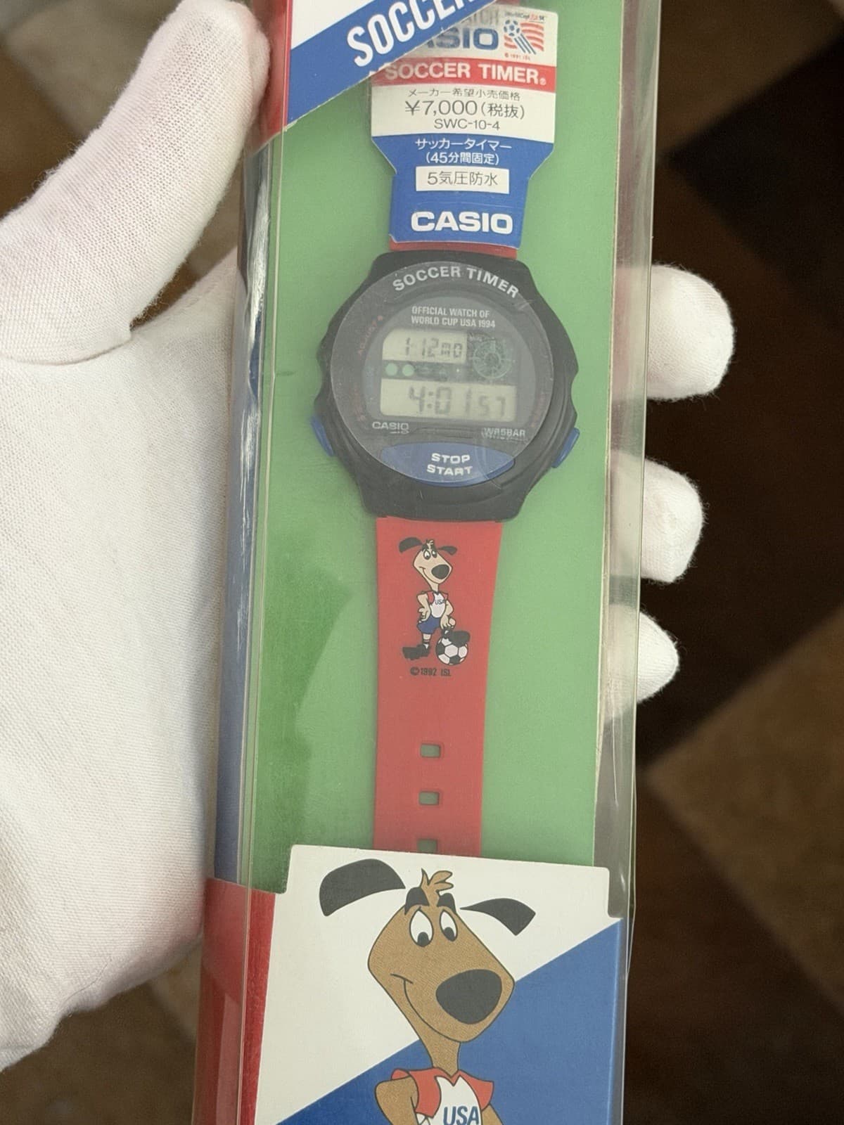 NOS Casio Soccer Timer SWC-10 World Cup USA 1994 Men’s Digital Sports Watch - Image 1