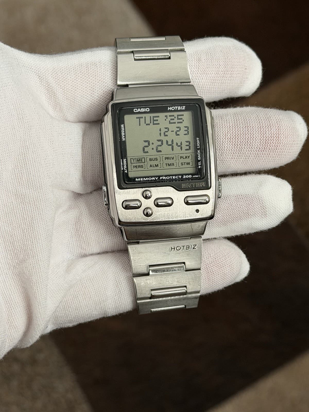 Rare Vintage Casio Hotbiz Memory Protect DB-2100 Men’s Digital Watch JDM 1990s - Image 1