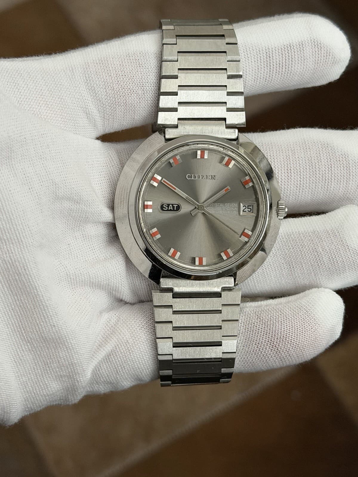 Rare Vintage Citizen Crystal Seven Custom 23J Automatic Men’s Watch JDM 1970s