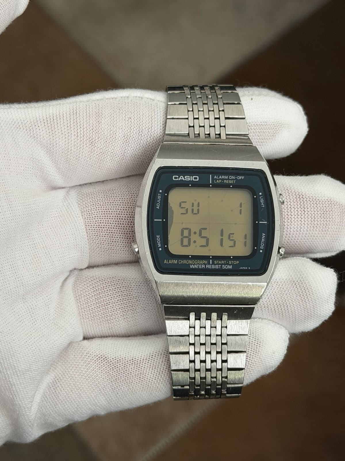 Rare Vintage Casio AA-91W  “Blue Thunder” Digital Sports Watch Module 103 JDM - Image 1
