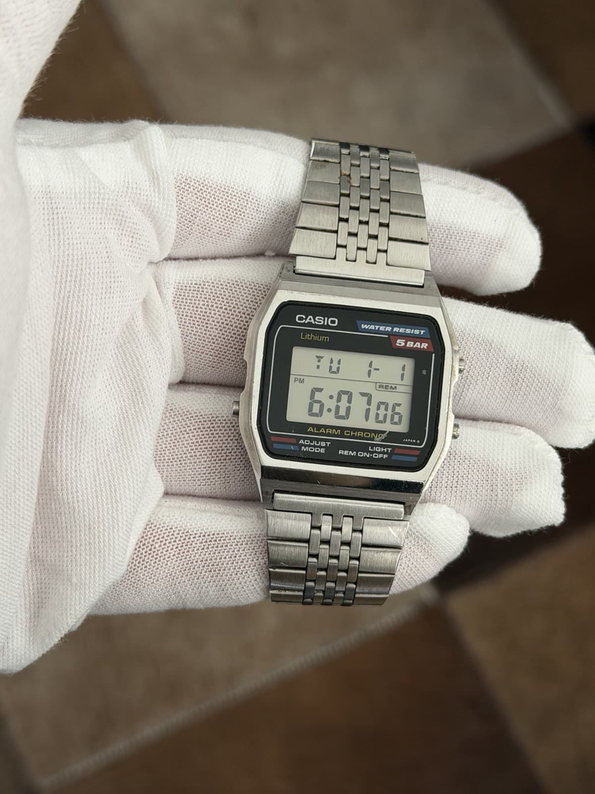 Rare Vintage Casio W-38 Men’s Digital Sports Watch Module 549 JDM 1980s - Image 1