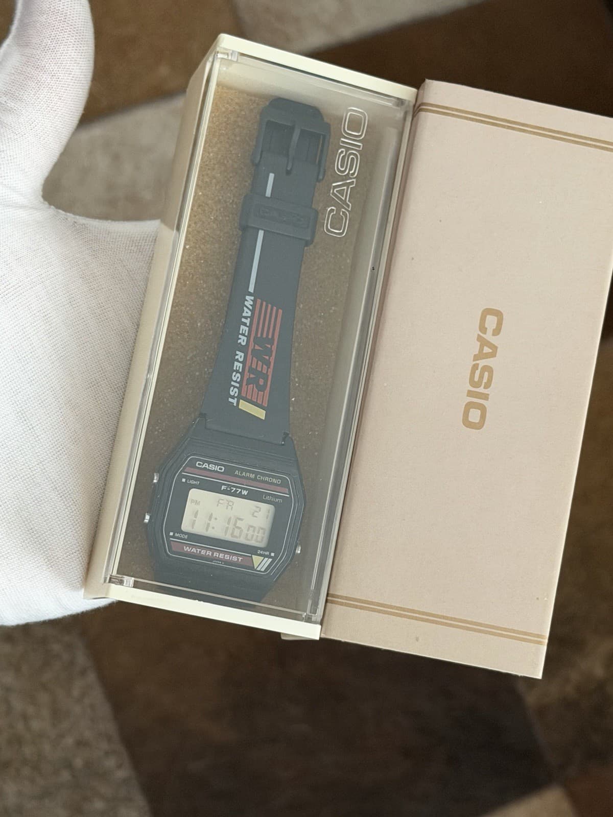Rare Vintage Casio F-77W Alarm Chronograph Men’s Digital Sports Watch JDM 1980s - Image 1