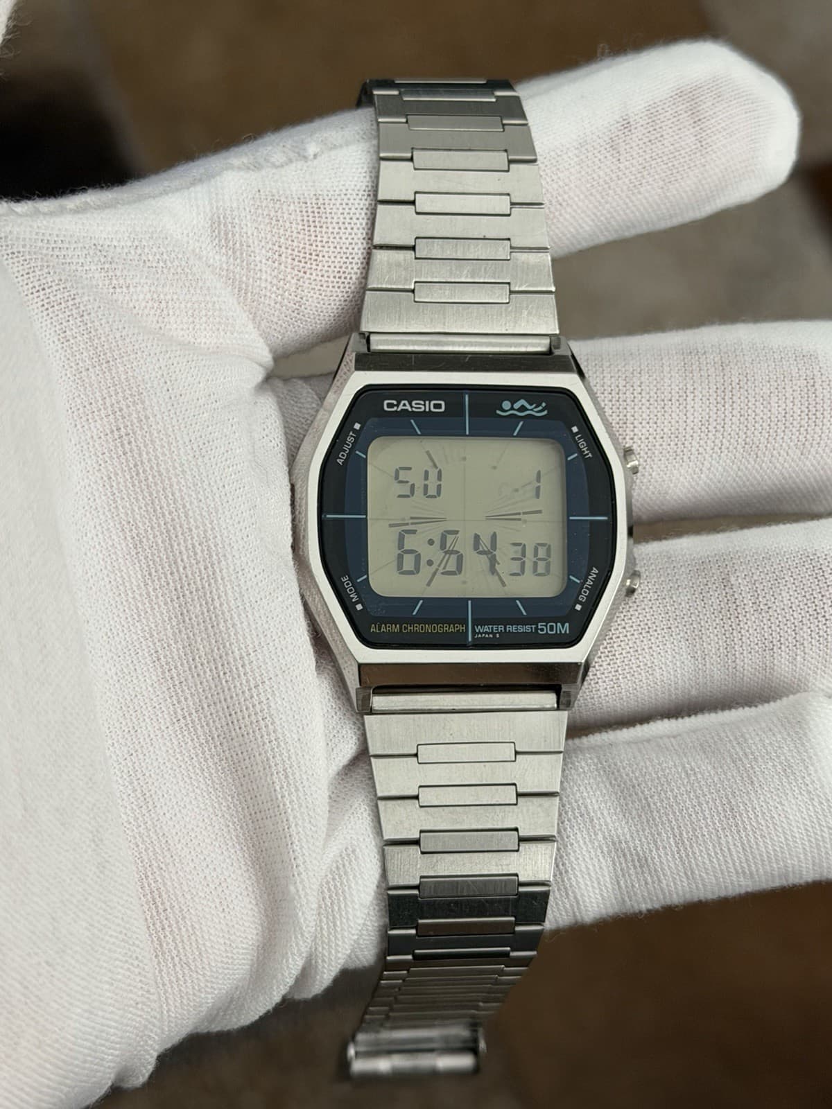 Rare Vintage Casio Swimmer AA-92W Men’s Digital Sports Watch JDM 1980s - Image 1