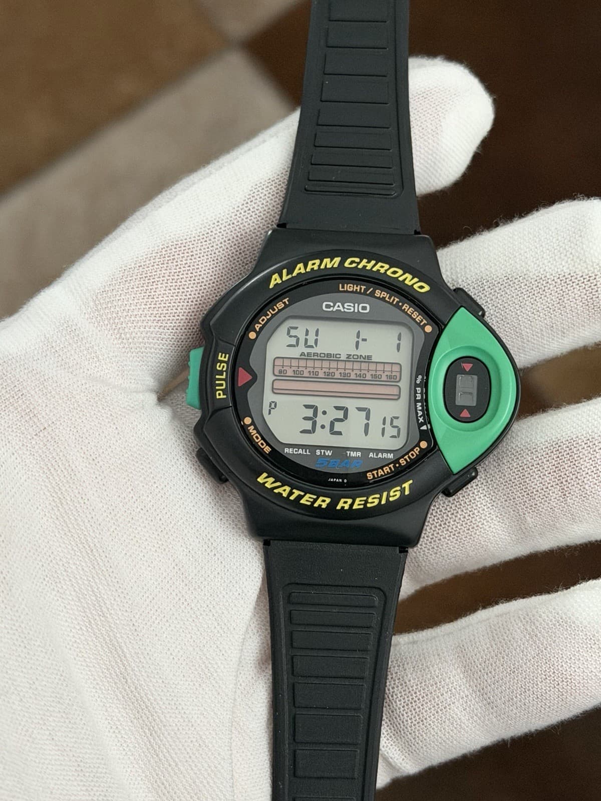 Rare Vintage Casio JP-200W Aerobic Pulse Monitor Men’s Digital Sports Watch JDM - Image 1