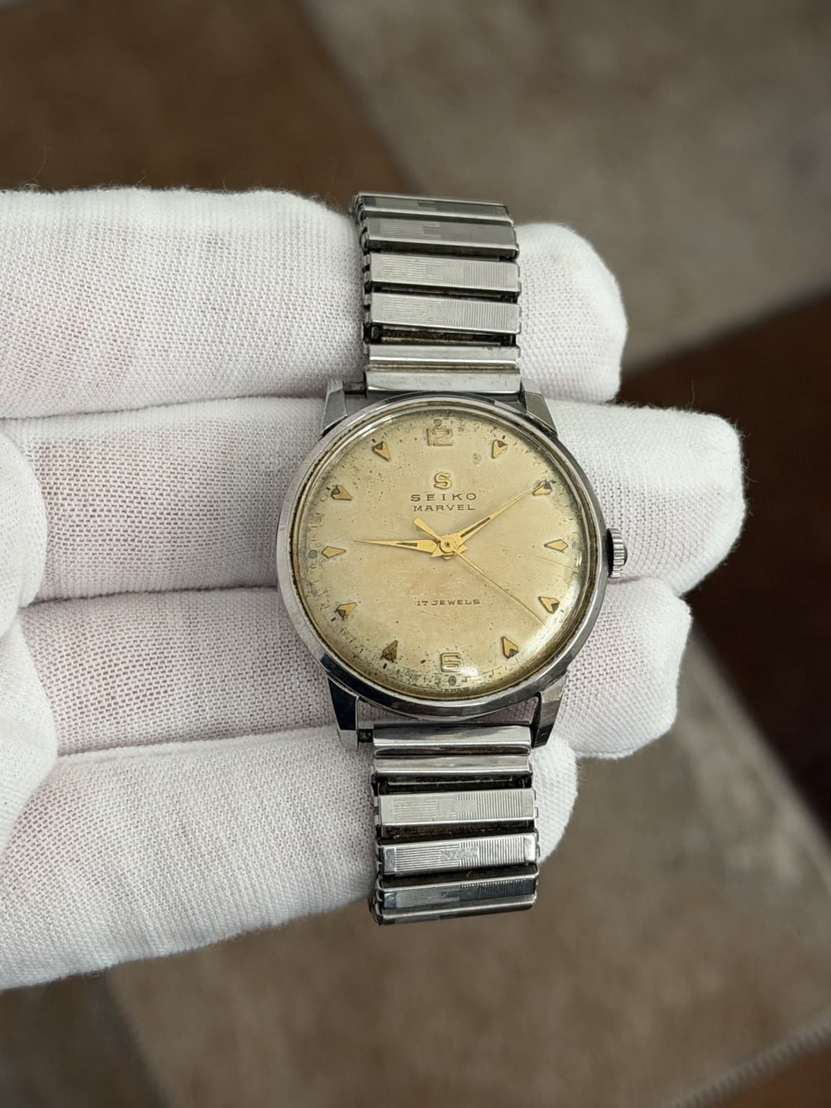 Rare Vintage Seiko Marvel J13000 Seikosha 17J Men’s Classic Dress Watch JDM 50s