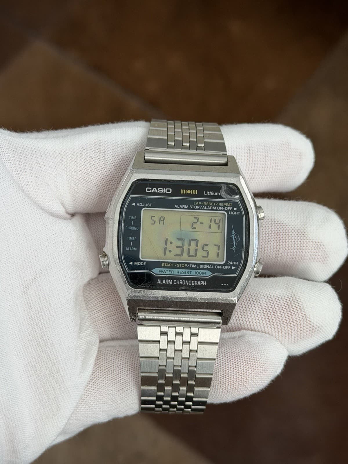 Rare Vintage Casio Marlin H101 Men’s Digital Sports Watch Module 106 JDM 1980s - Image 1