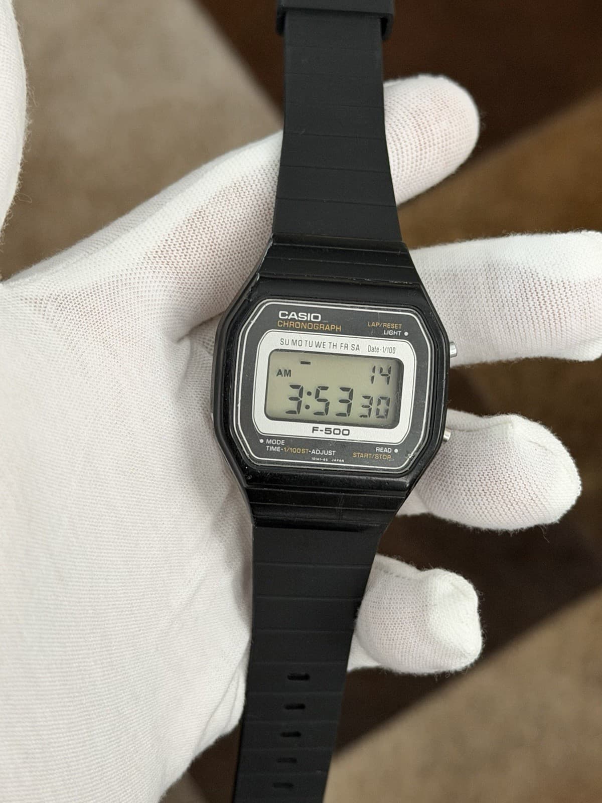 Rare Vintage Casio F-500 Men’s Digital Sports Watch JDM 1970s Module 110 - Image 1